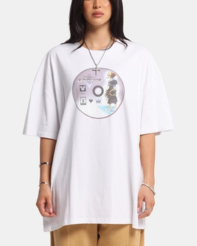 long sleeved TemperatureRegulating Goat Crew Disney Kingdom Hearts Disc Heavy T-Shirt White