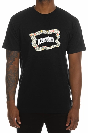 SoftenedNeckline Icecream Flag SS Tee