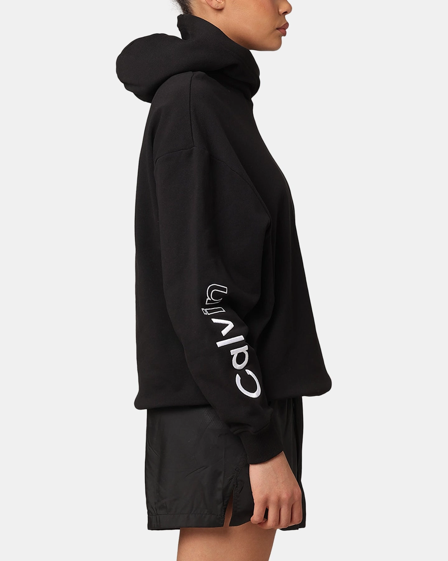 Urban Motion Casual Warmth Calvin Klein Women's Multi Placement Logo Hoodie Black