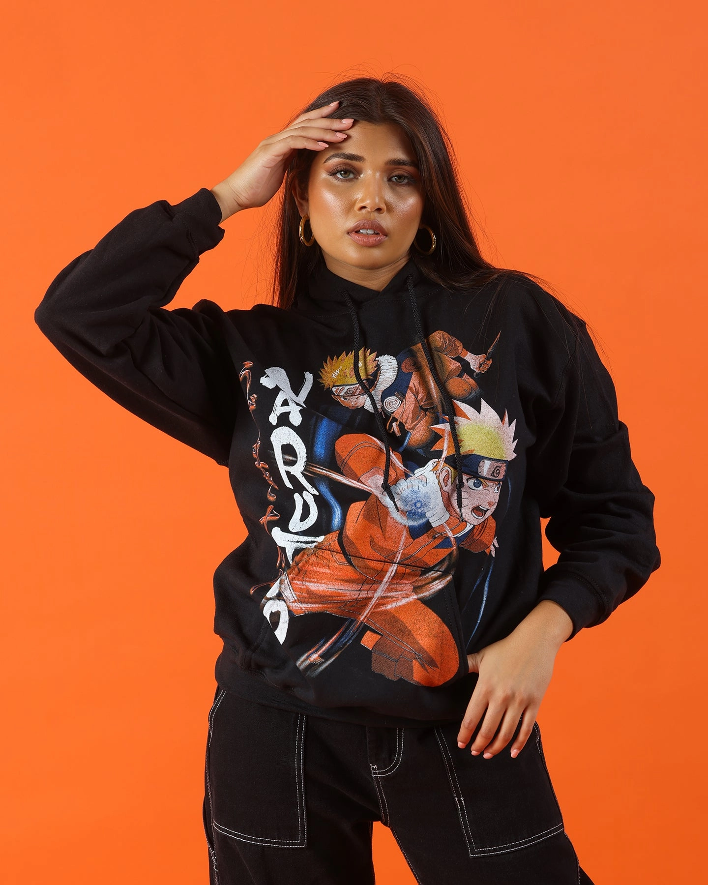 Goat Crew X Naruto Naruto Core Hoodie Black Travel Comfort High-Tech Jacket