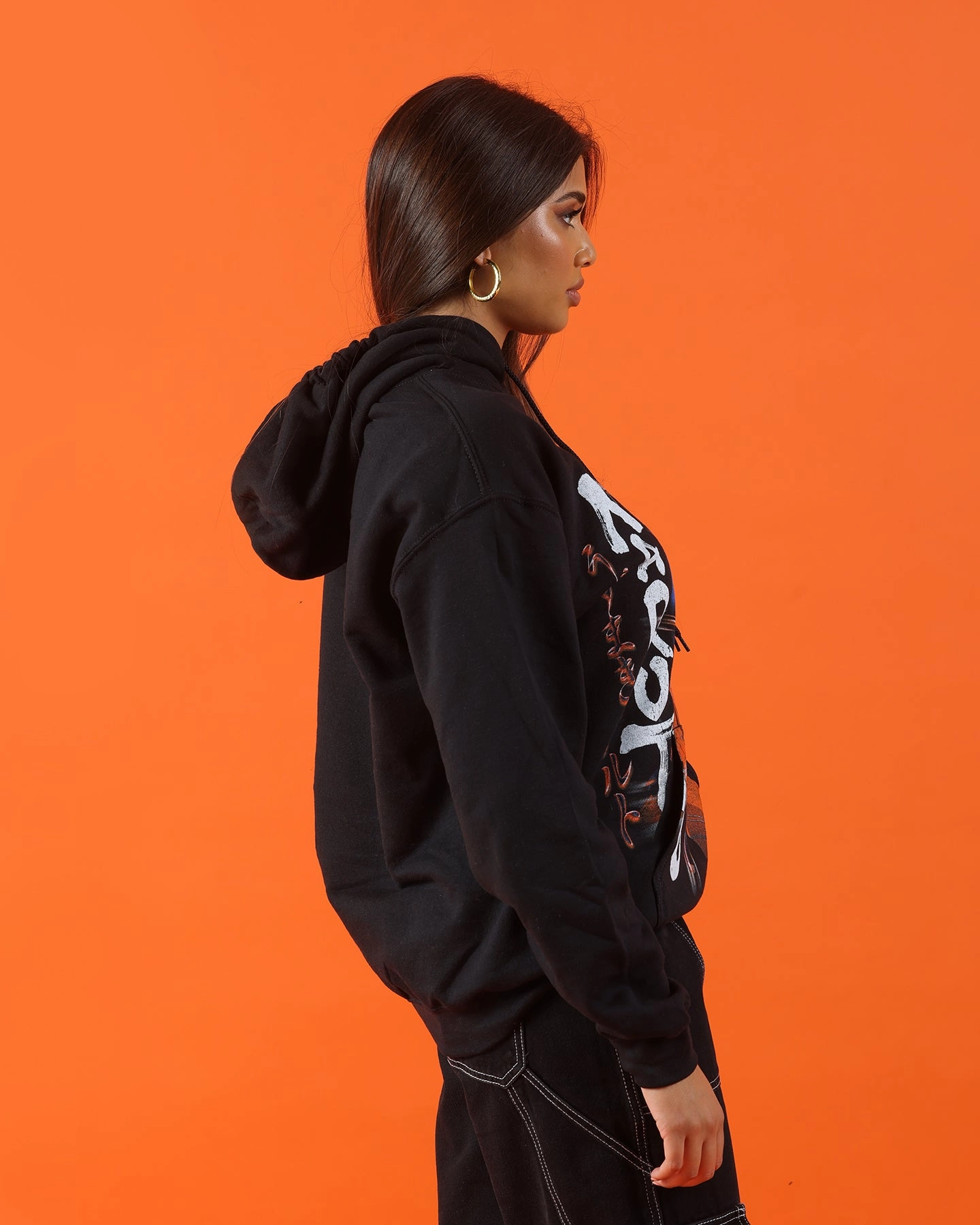 Cool Fit Heal Goat Crew X Naruto Naruto Core Hoodie Black