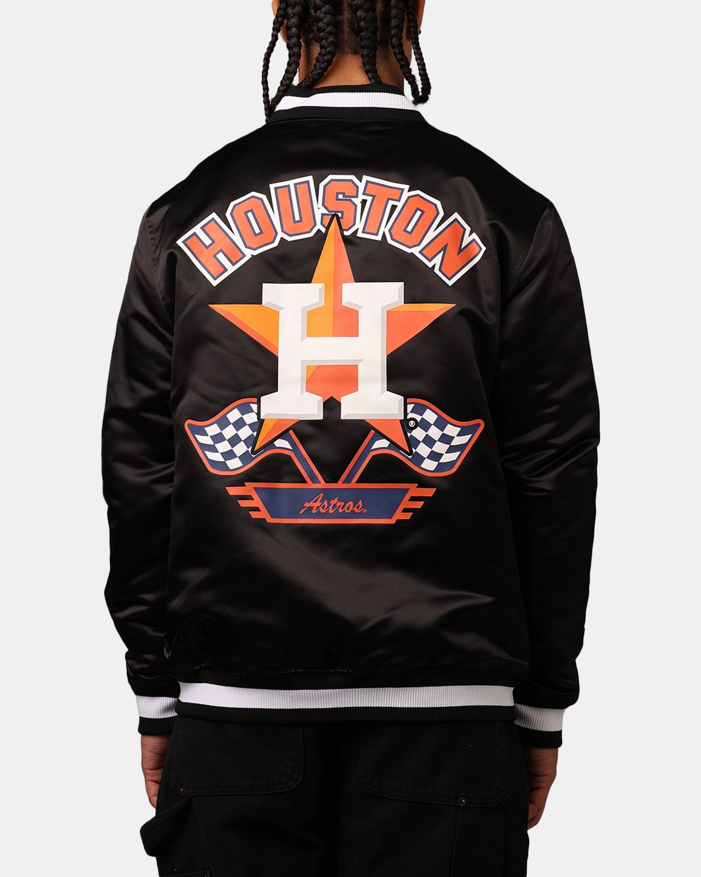 Double Stitched Seams Functional Outerwear New Era Houston Astros 2024 Rally Drive Jacket Black/White