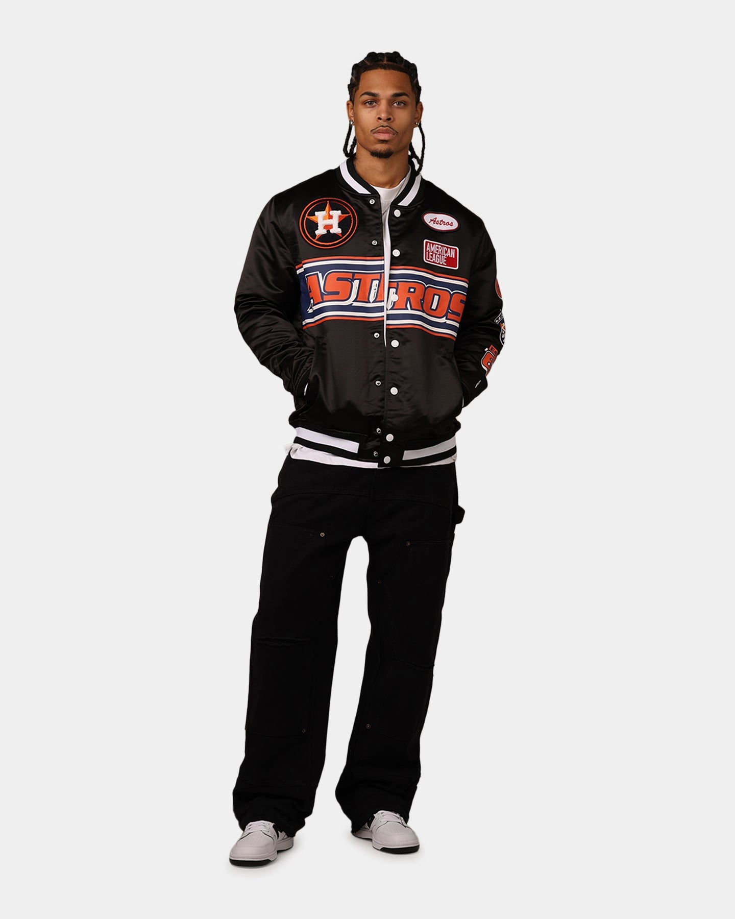 Faith New Era Houston Astros 2024 Rally Drive Jacket Black/White