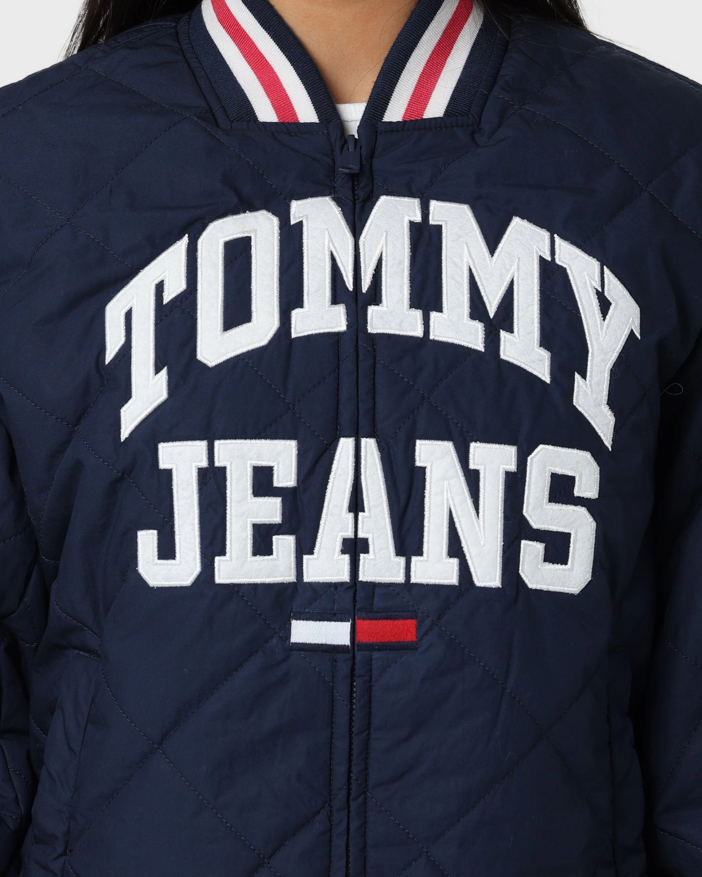 Appreciate Tommy Jeans Women's College Quilted Jacket Twilight Navy