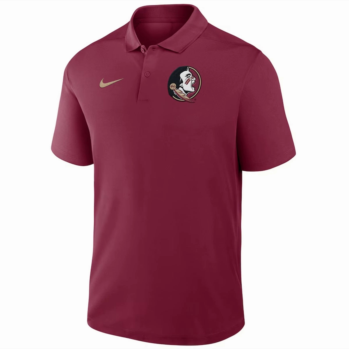 Nike Men's Seminole Logo Victory Polo - Garnet Beach Attire