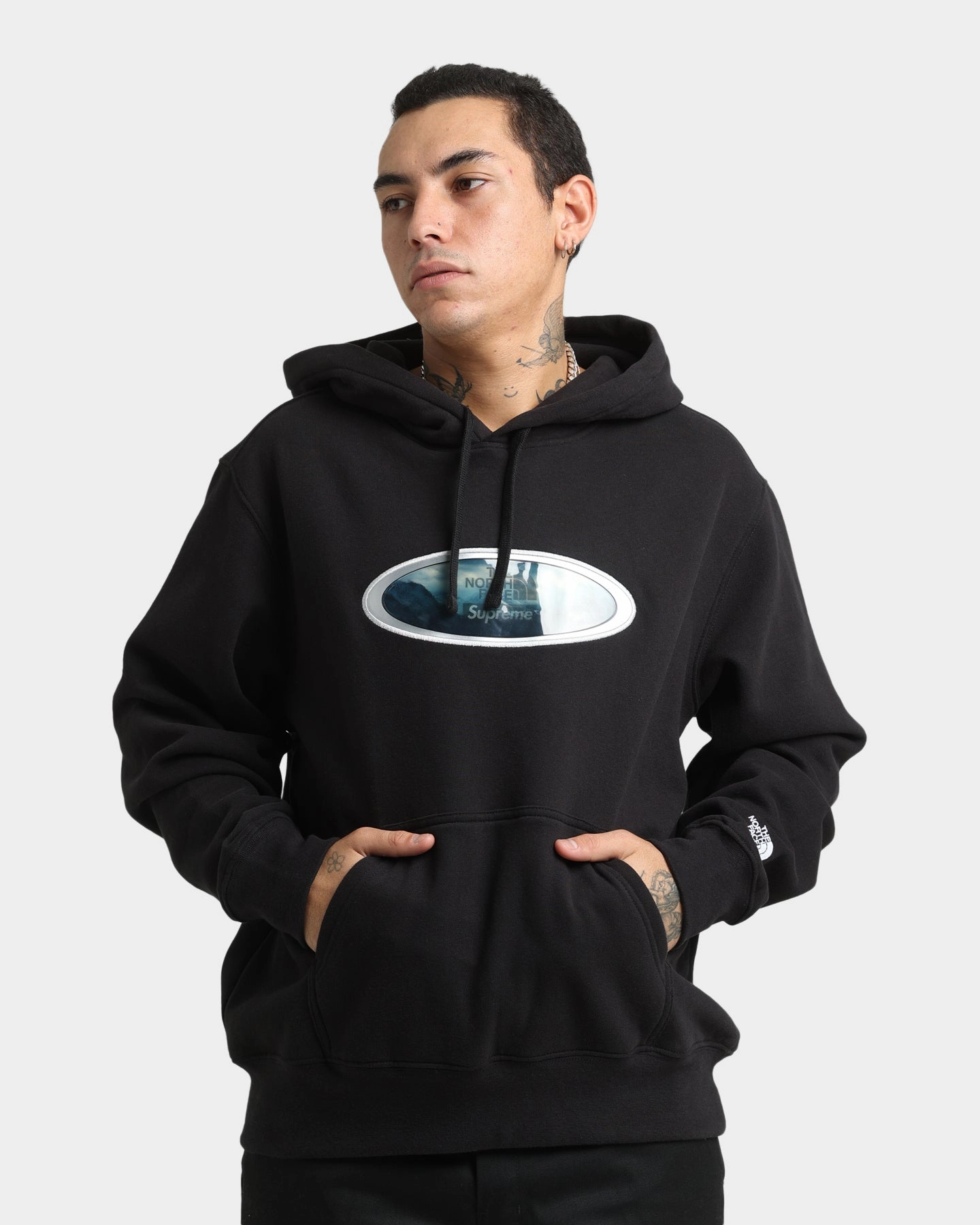 Supreme Supreme X The North Face Mountains Hooded Sweatshirt Black Cherish Propagate