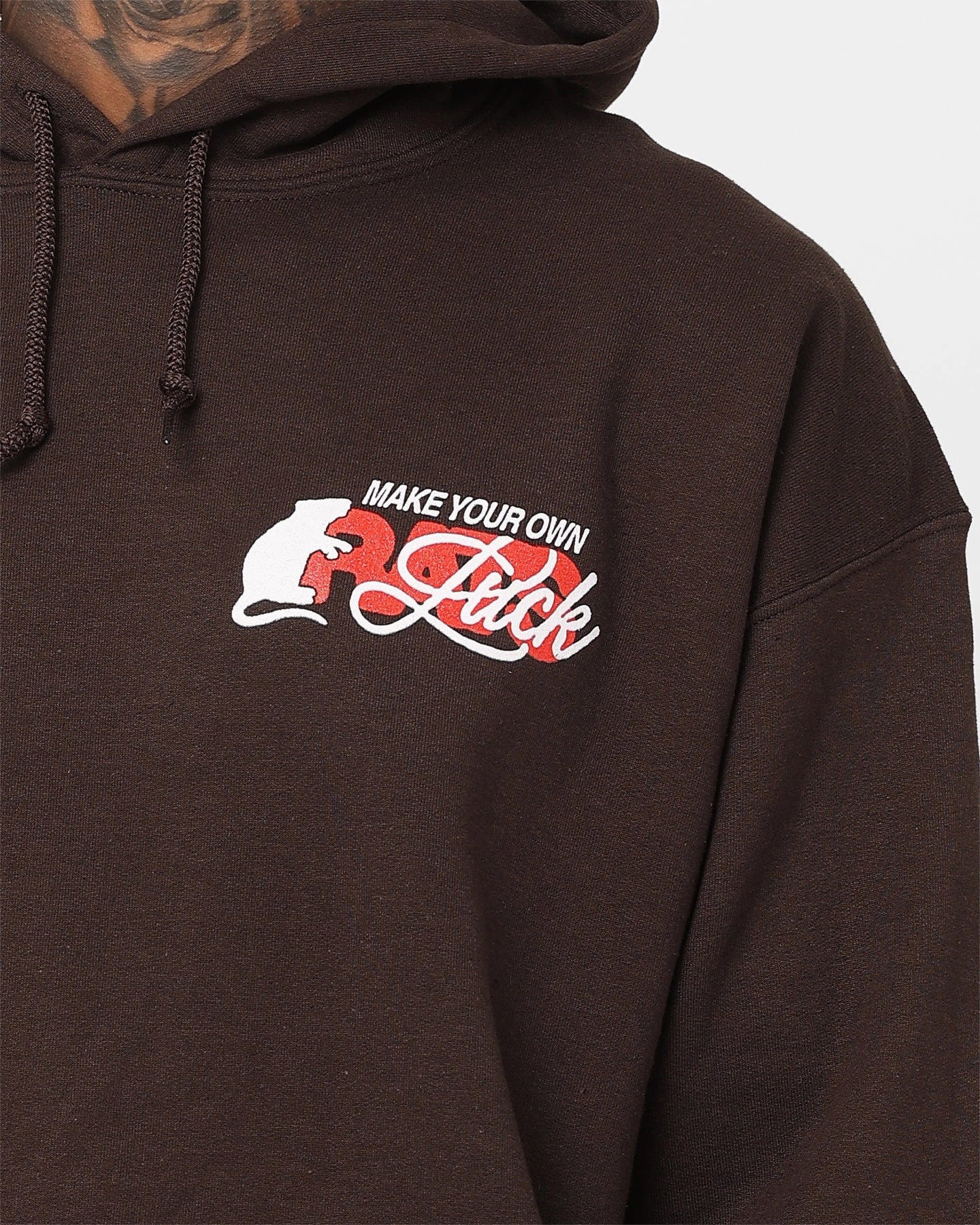 Rats Get Fat Own Luck Hoodie Brown Culture