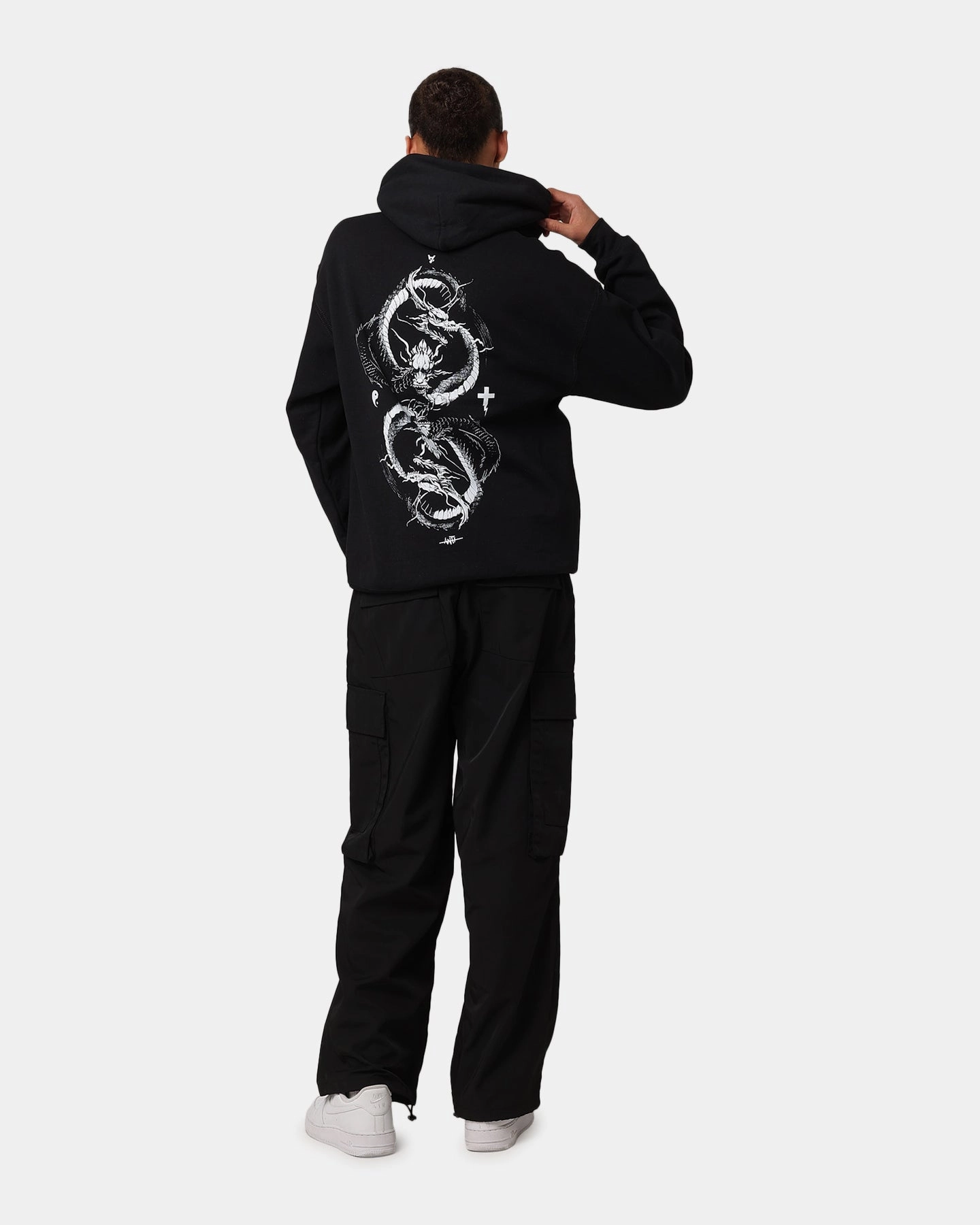Mousse Discuss The Anti Order Double Dragon Hoodie Black/White