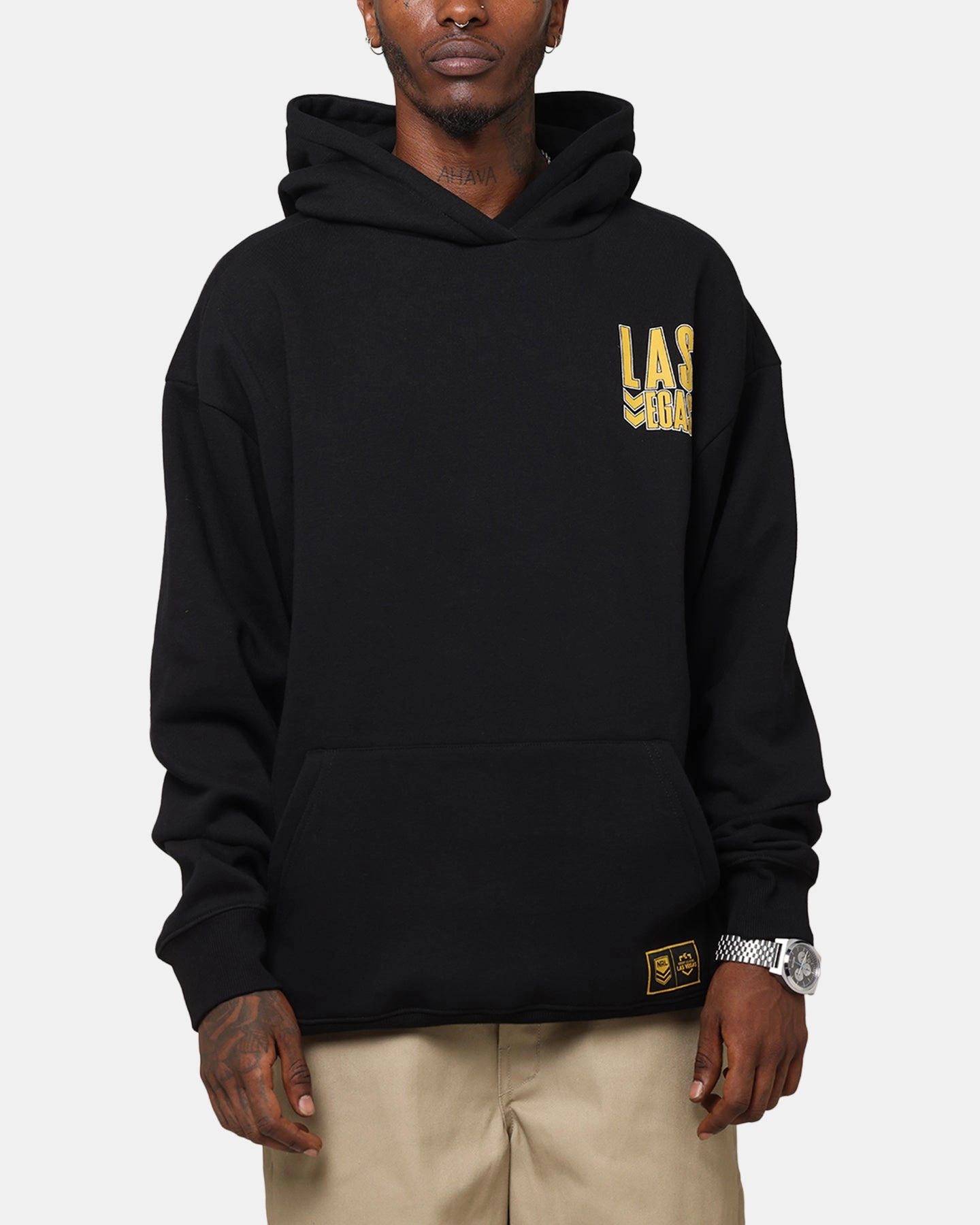 suitable for drivers Bleacher Athletic NRL 2025 Las Vegas Round Hoodie Black