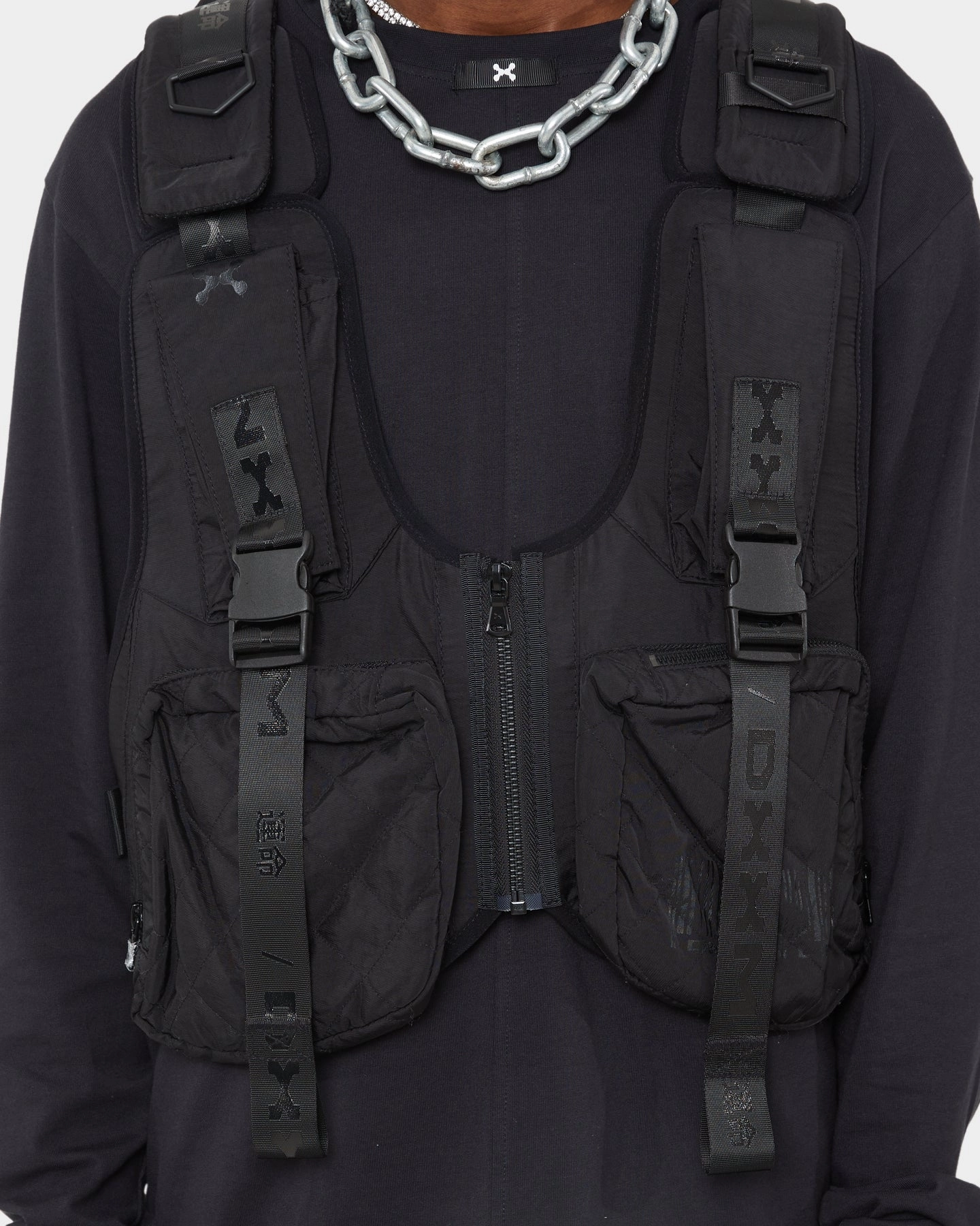 DXXMLIFE L-3 A Chain$aw Utility Vest Black Motivate Camping Trip