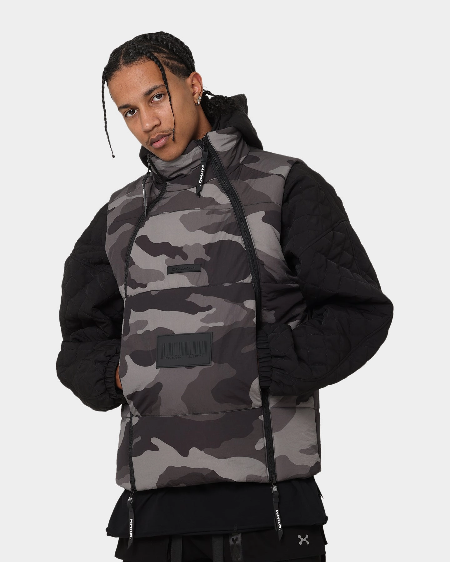 Chance Investment DXXMLife L-3 Chainge$ Puffer Vest Grey/Camo