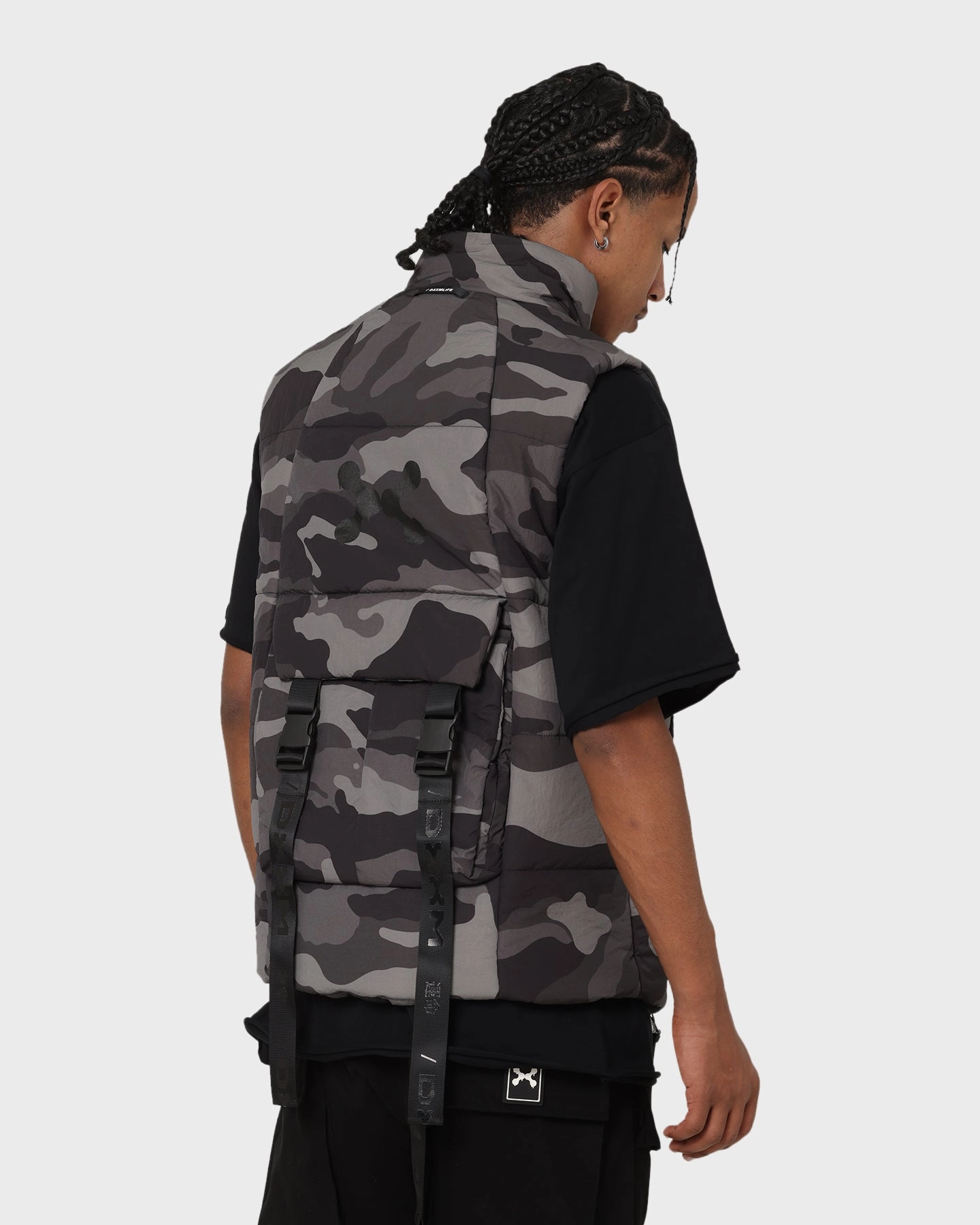 dry-cleanable Functional Wear DXXMLife L-3 Chainge$ Puffer Vest Grey/Camo