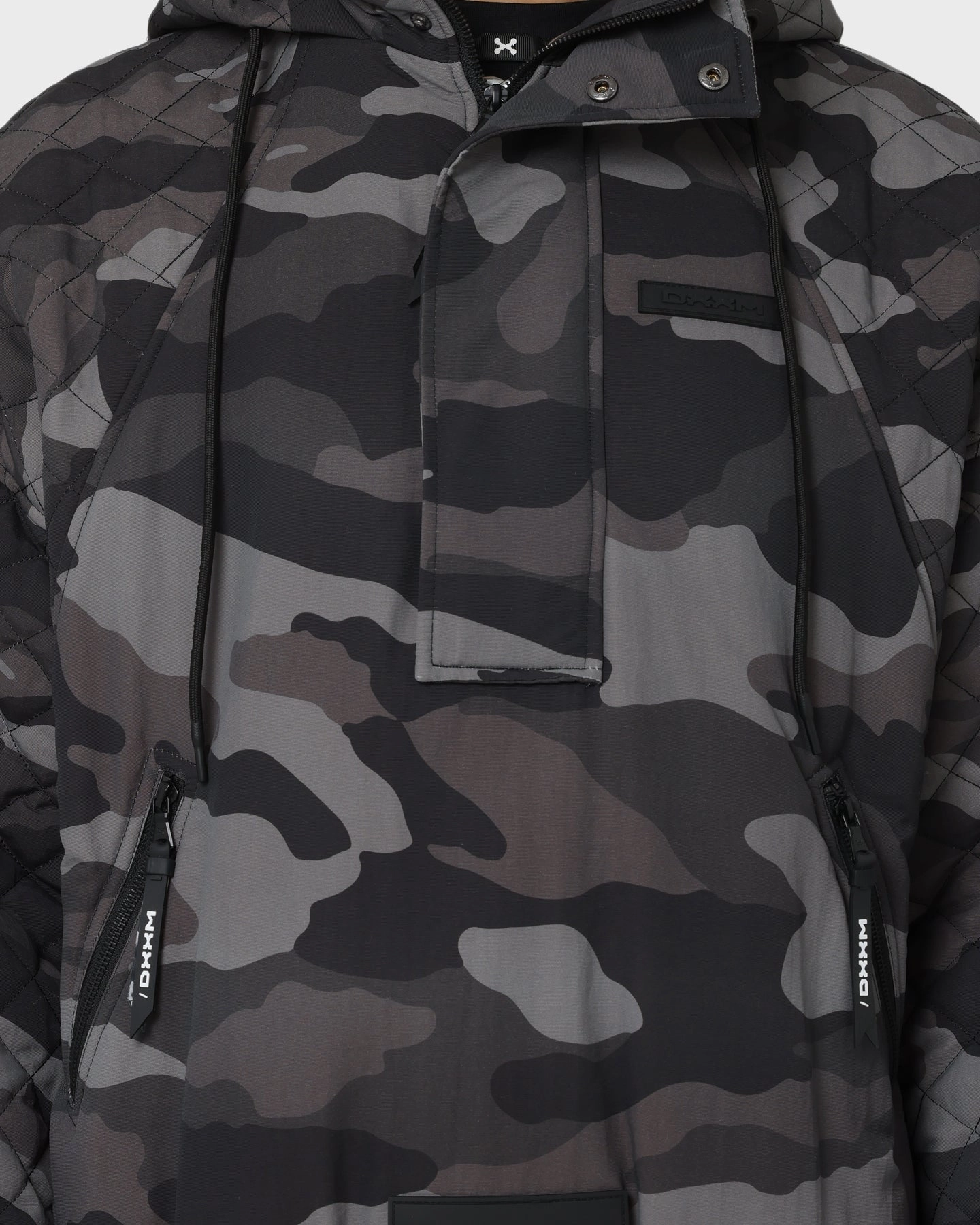 File History DXXMLIFE L-3 Quilted AnXrak Nid Jacket Grey Camo