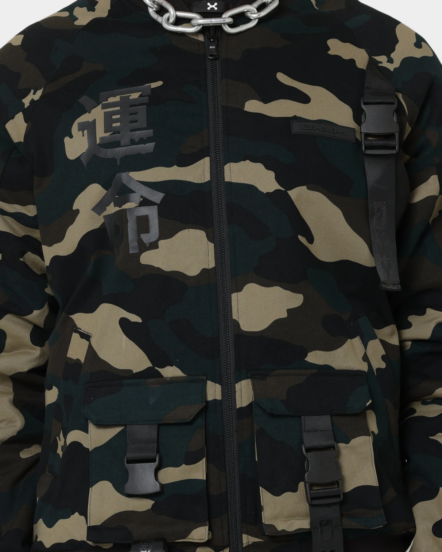 DXXMLIFE L-4 A Camo Utility BXmber Woodland Camo Fashionable Outerwear