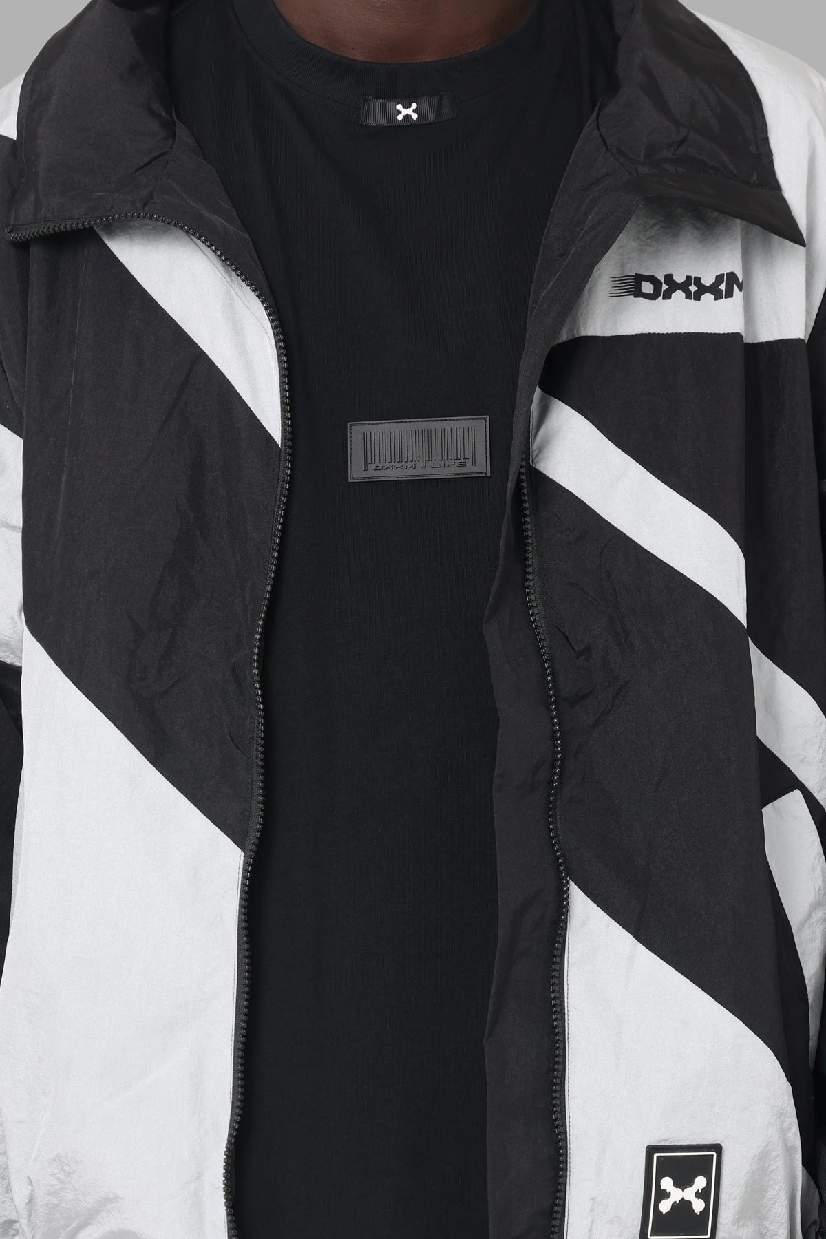 DXXMLife L-6 C Racing Windbreaker Black/Grey popular among fashionistas All Day Use