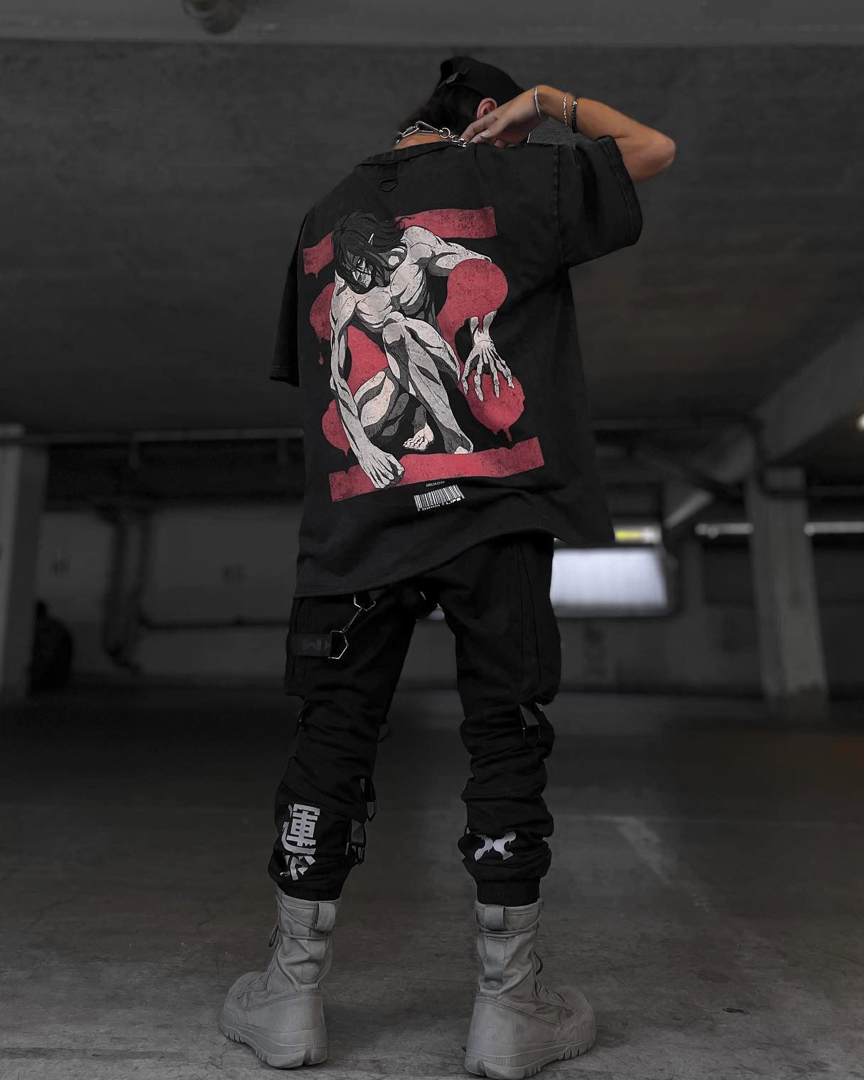 DXXMLIFE X Attack On Titan Eren DXXM Vintage T-Shirt Aged Black Weekend Smart EthicalProduction