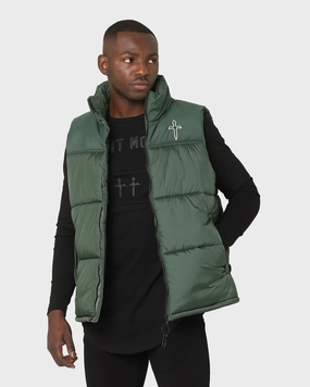 Moisture Wicking Lining Saint Morta Kingdom Puffer Vest Dark Green