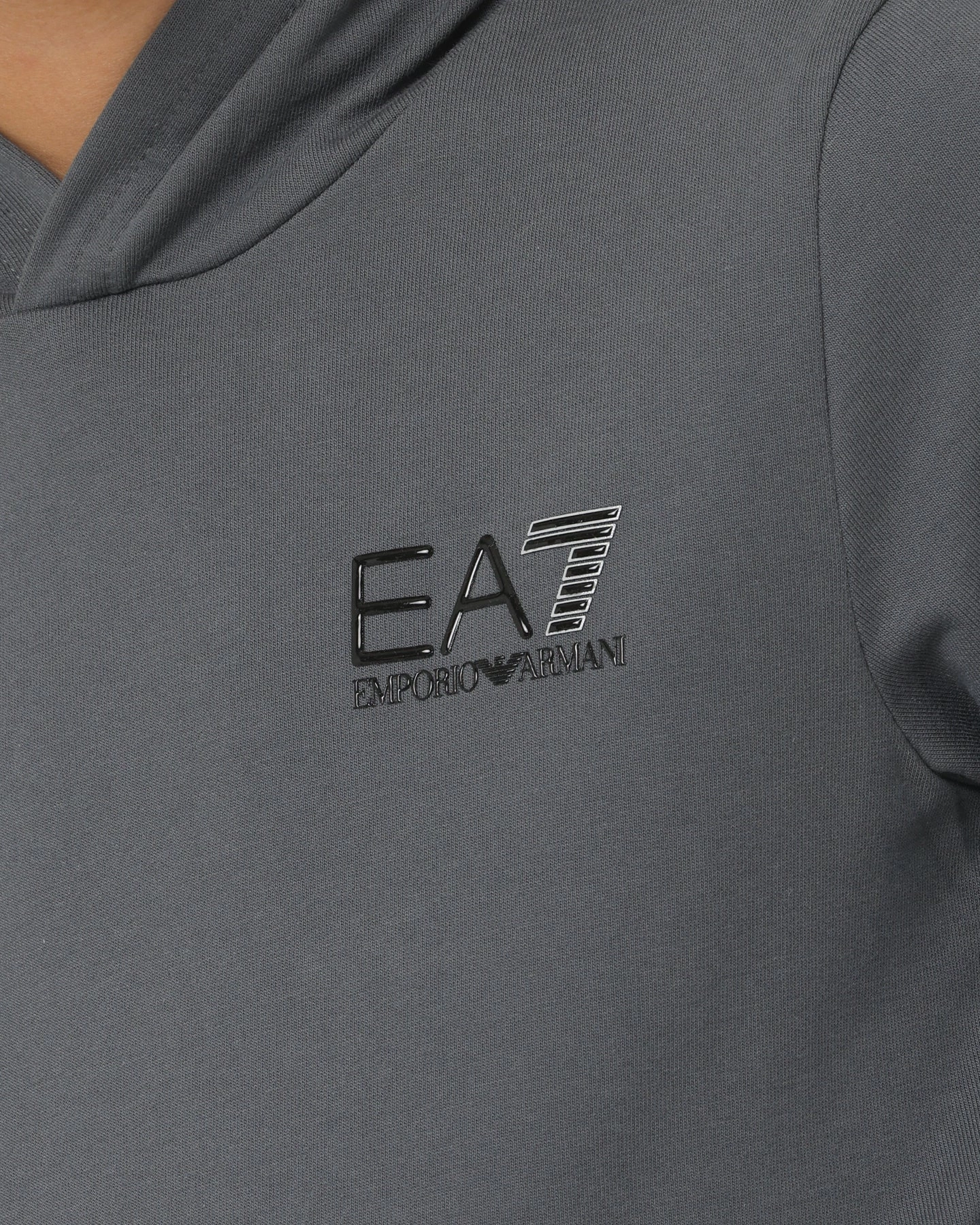 teachers Compression Stitching EA7 Emporio Armani Kids' Hoodie Iron Gate