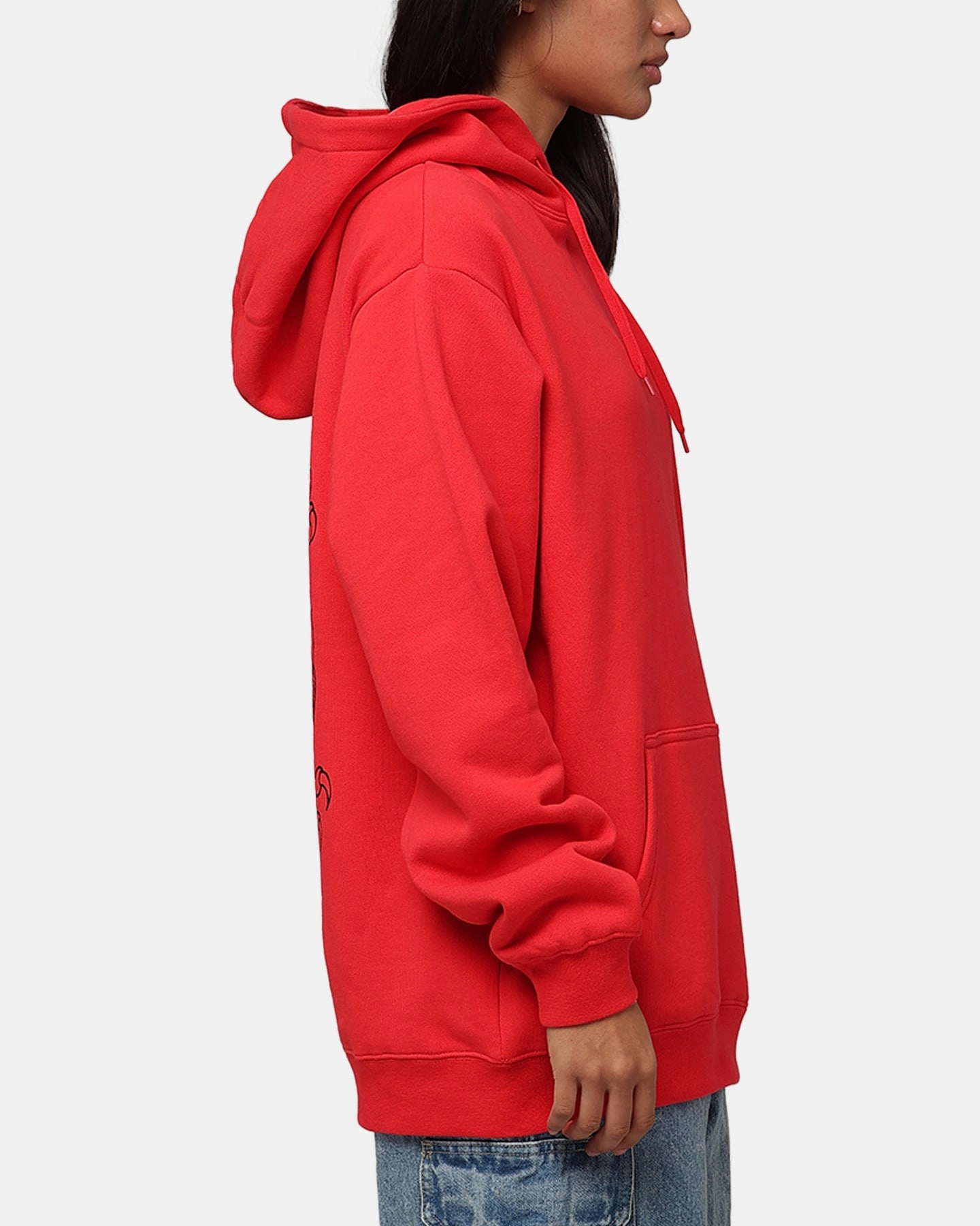 St??ssy Dragon Hoodie Pigment Red Gray
