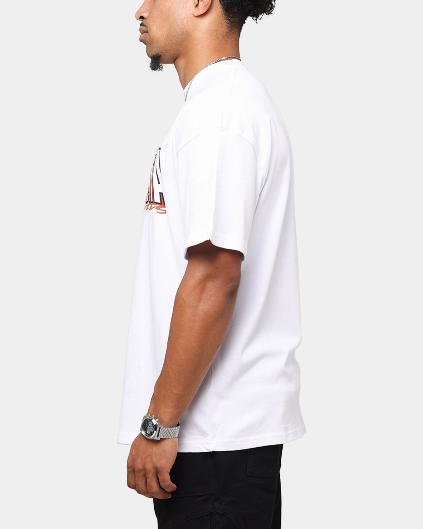 Saint Morta Studios Drop Shoulder T-Shirt White Cool Comfort