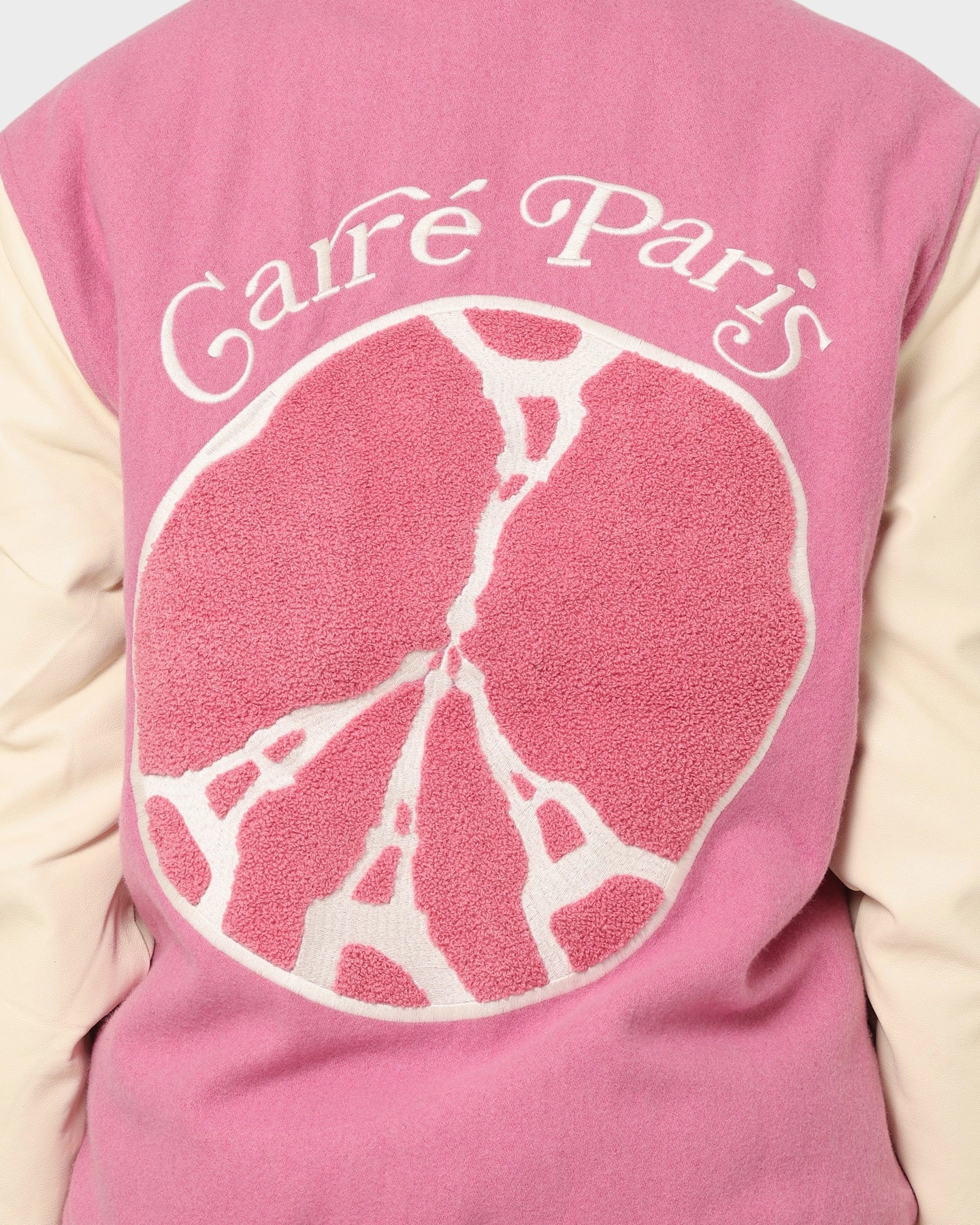 Carr?? Peace Varsity Jacket Pink Detachable Collar