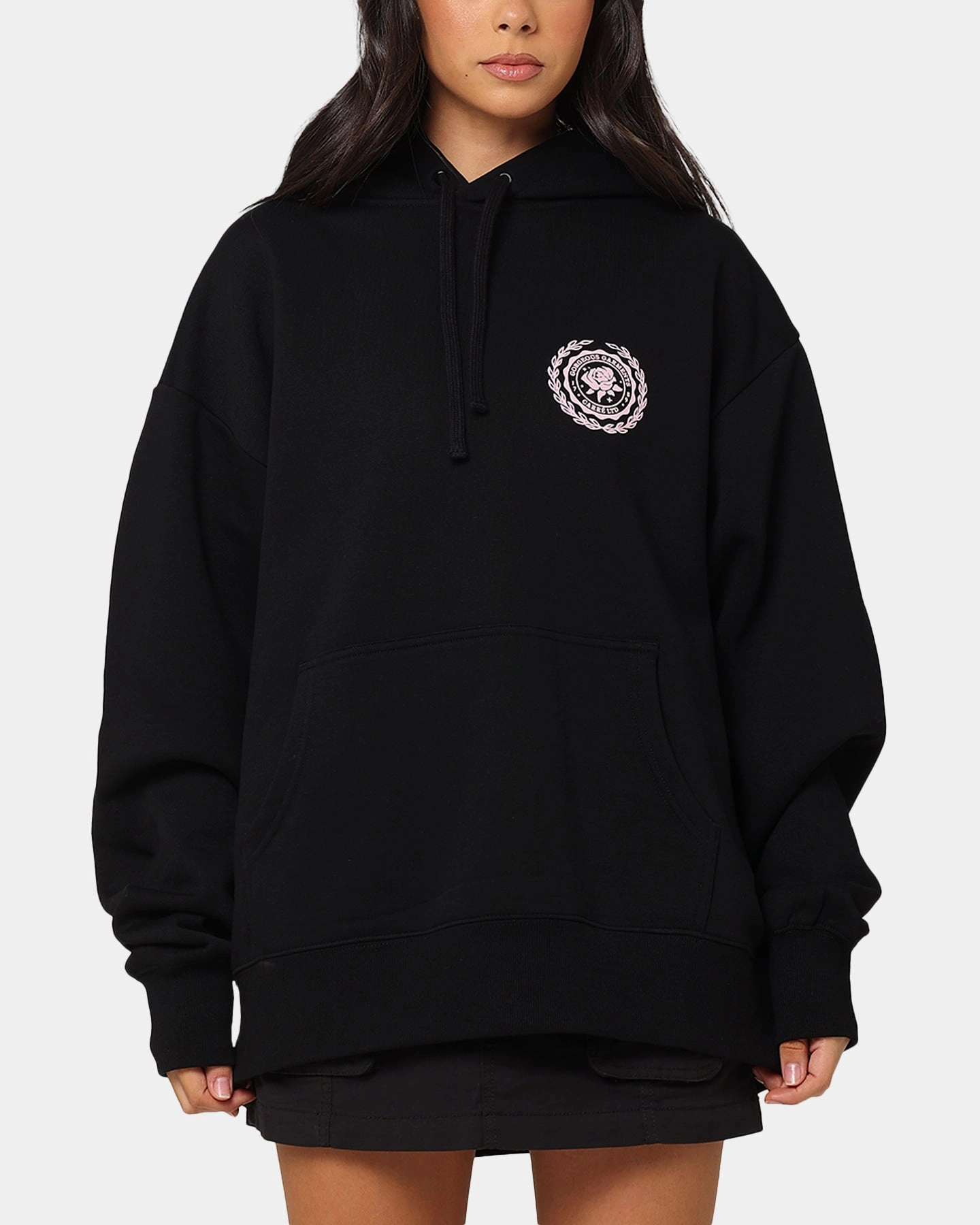 Everyday Comfort Bonded seams Carre Gorgeous Hoodie Black