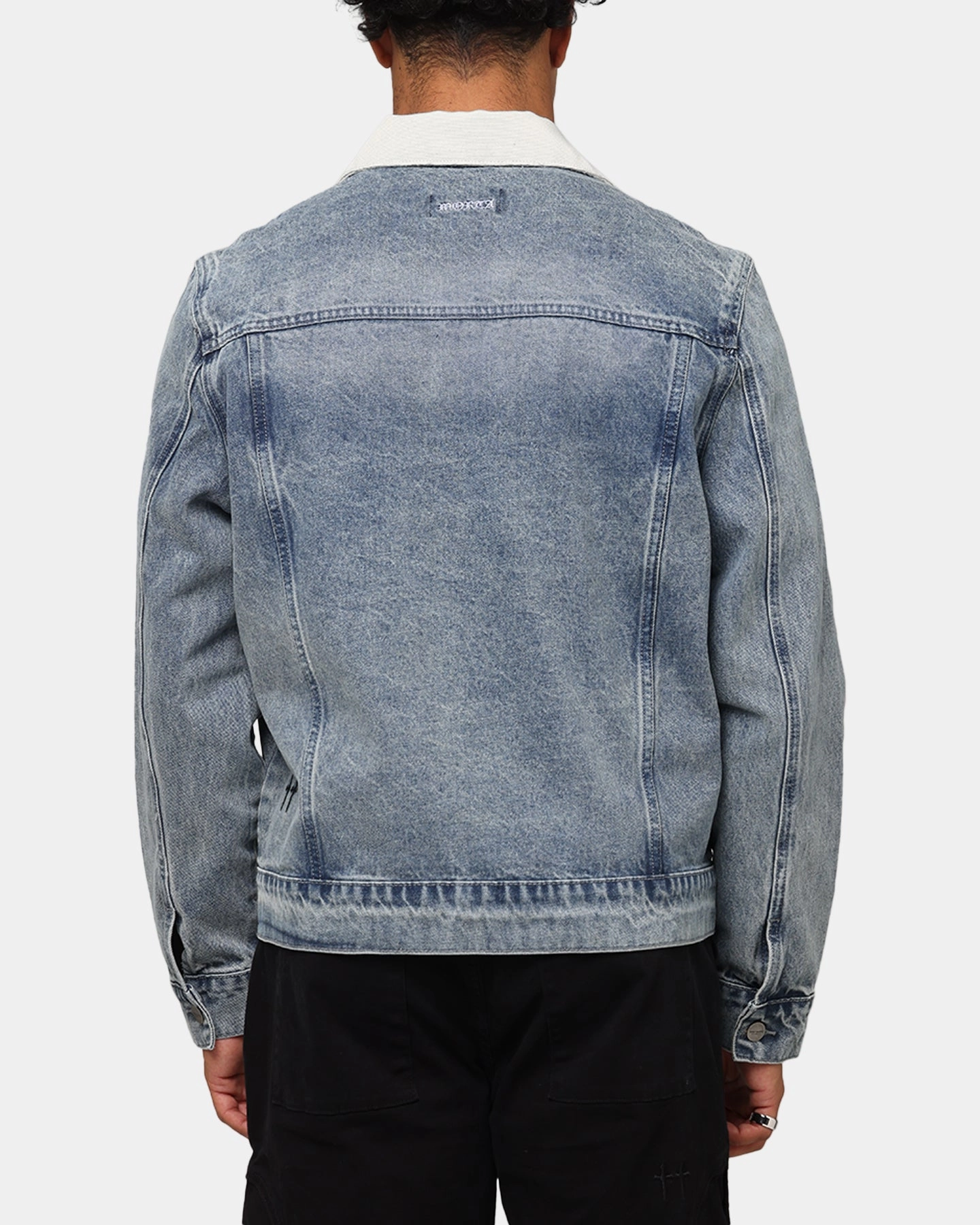 Weatherproof Shell AbrasionResistant Saint Morta Gothic Distressed Denim Jacket Dirty Denim