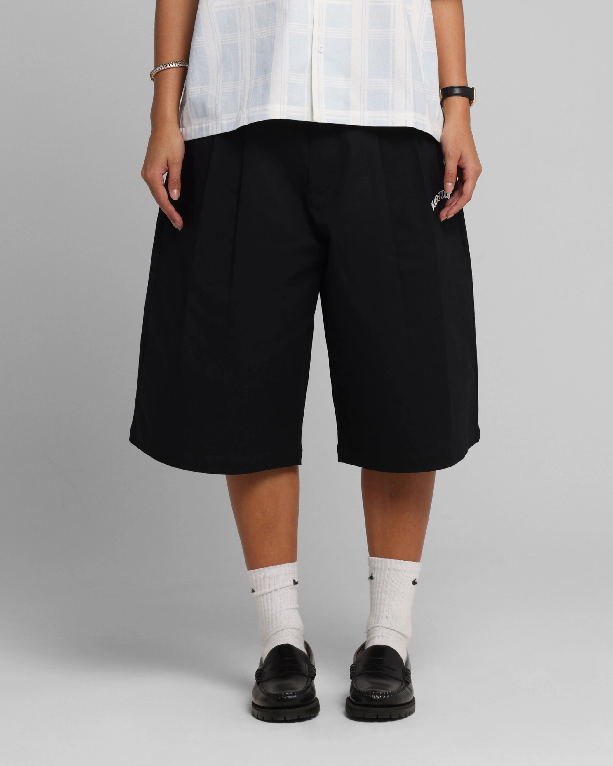 Loiter Chopper Baggy Shorts Black music event look Lightweight Material