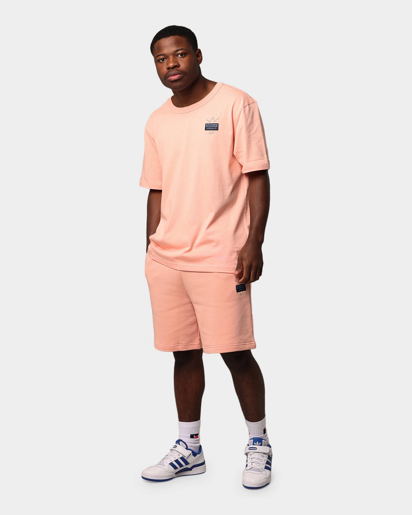 suede look Seamless construction Adidas Abstract Short Dusty Pink