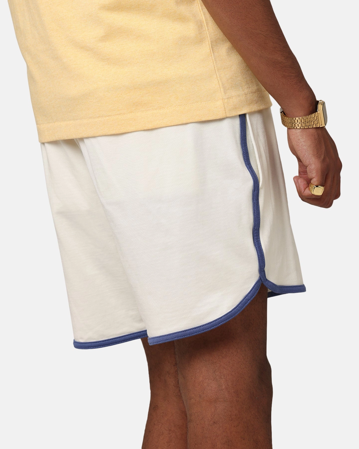 High Elasticity Blend Champion 50's Pool Boy Shorts White