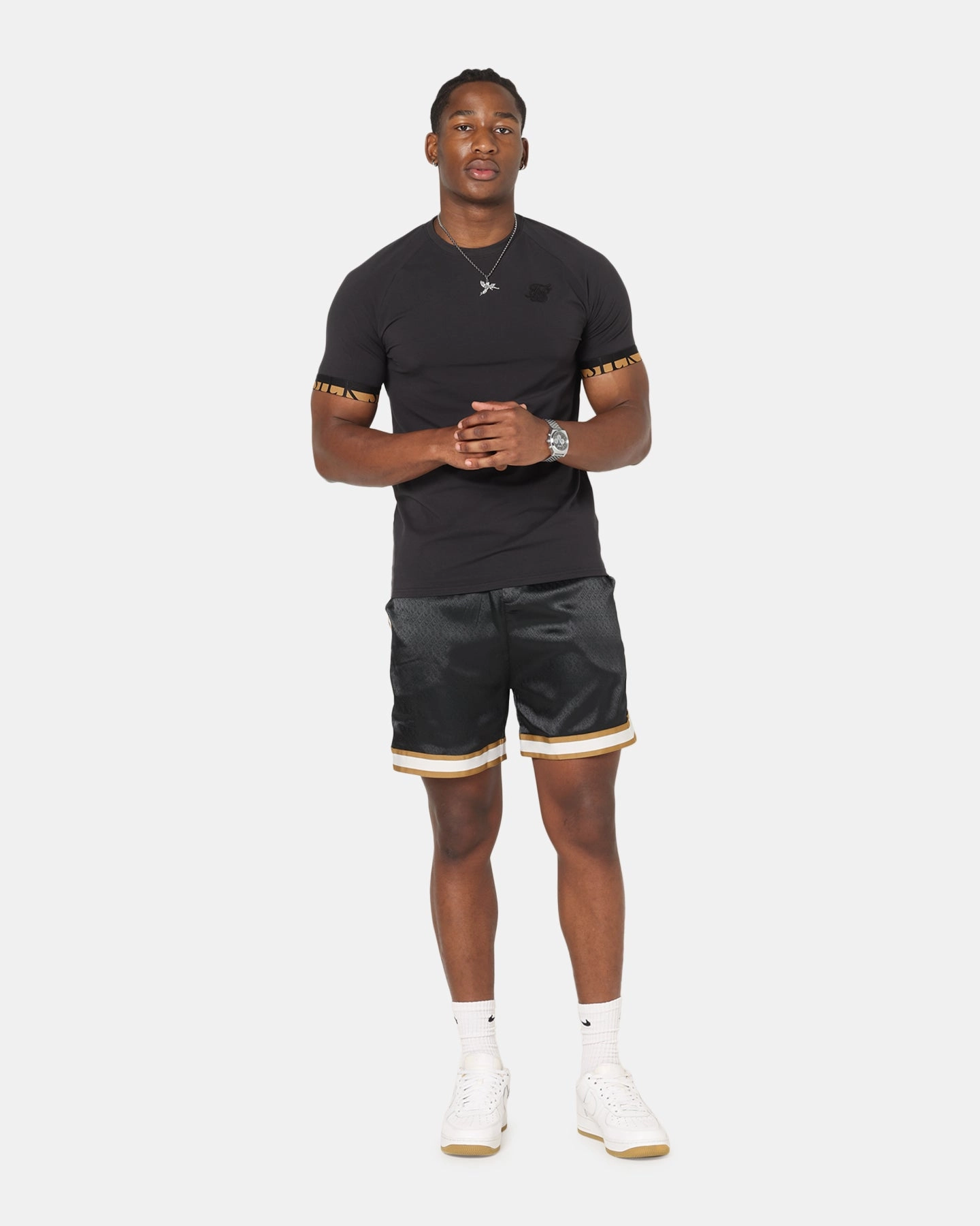 Travel Trend Easy Wear Style Sik Silk Tech T-Shirt Black