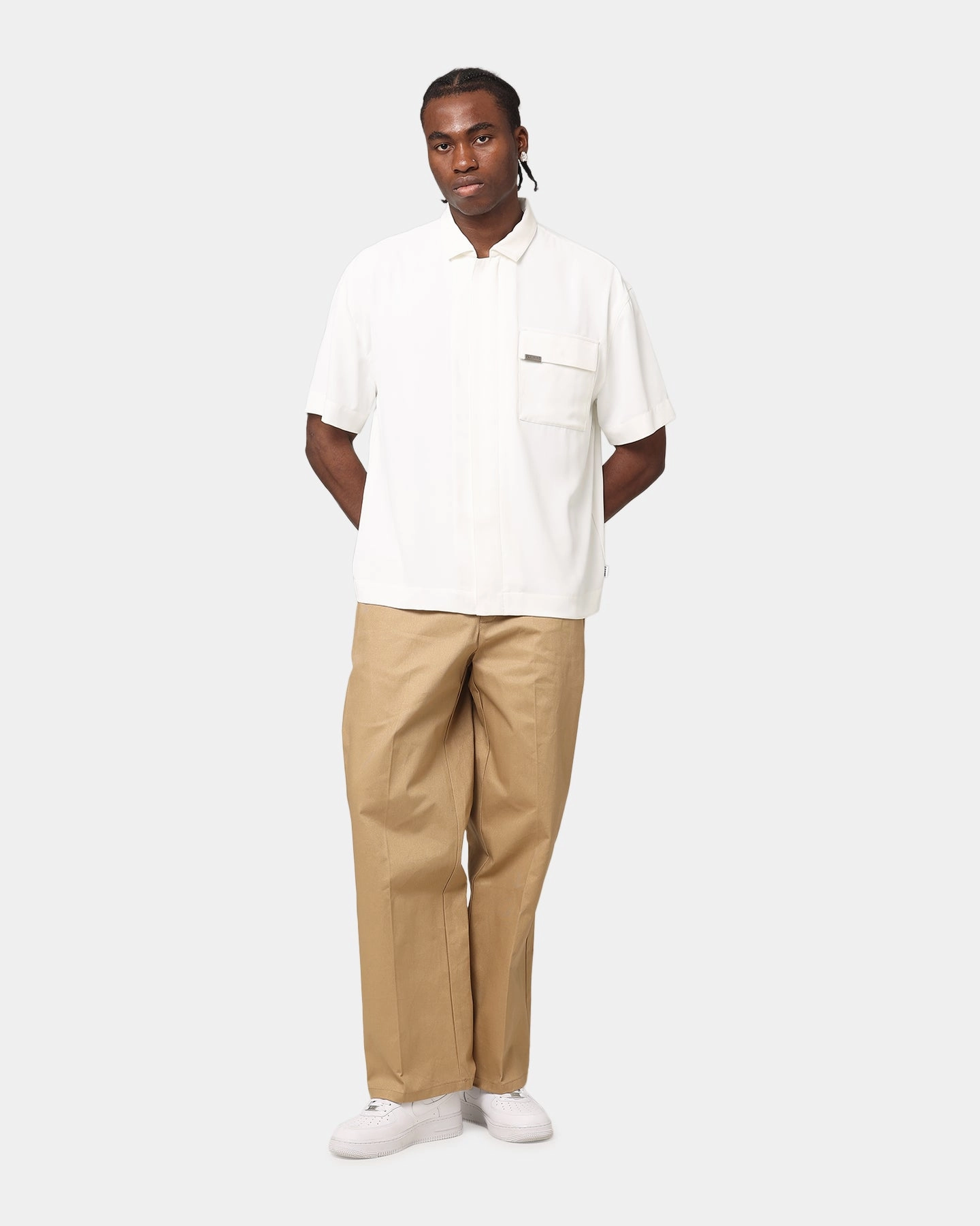 AntiStaticTreatment High Durability Stitching Carre Studio Baggy Pants Tan