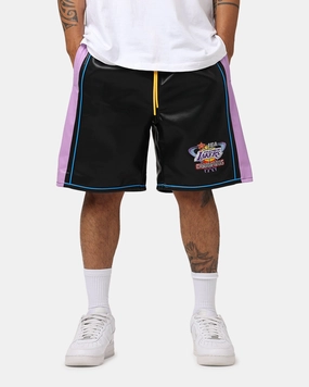 Mitchell & Ness Los Angeles Lakers Showtime Shorts Black Layered Panel Design