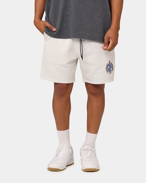 All Day Carre Dice Club Sweat Shorts Silver Marle