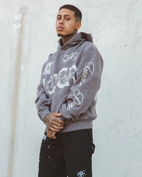Shaving-cream Signal Loiter Inner Peace Hoodie Charcoal