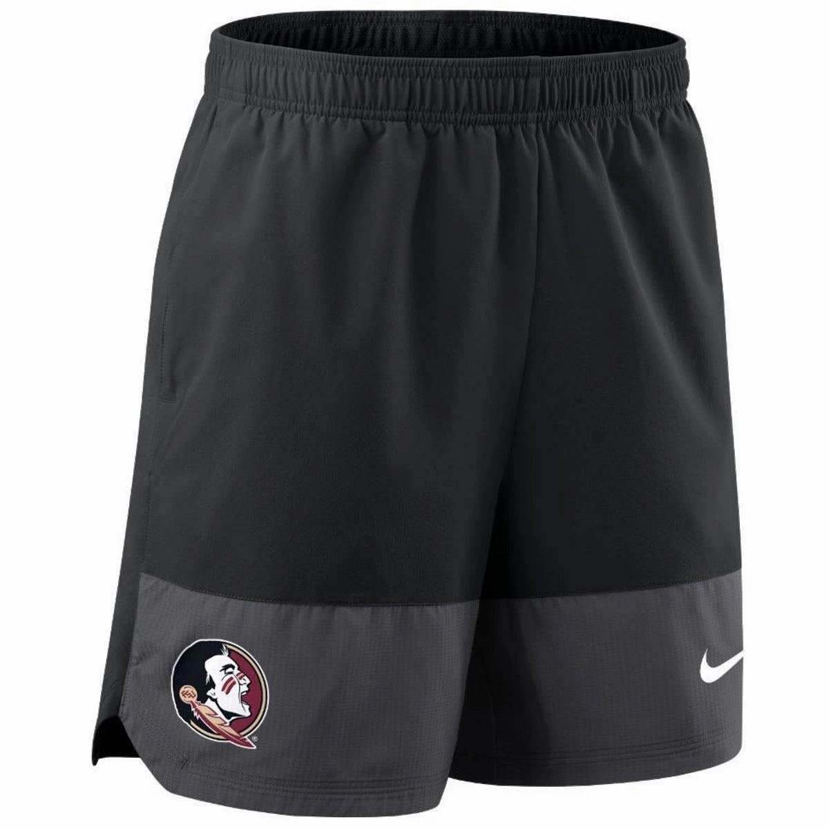 Nike Men's Seminole Logo Dri-fit Woven Sideline Short - Black Versatile Comfort Layering Comfort