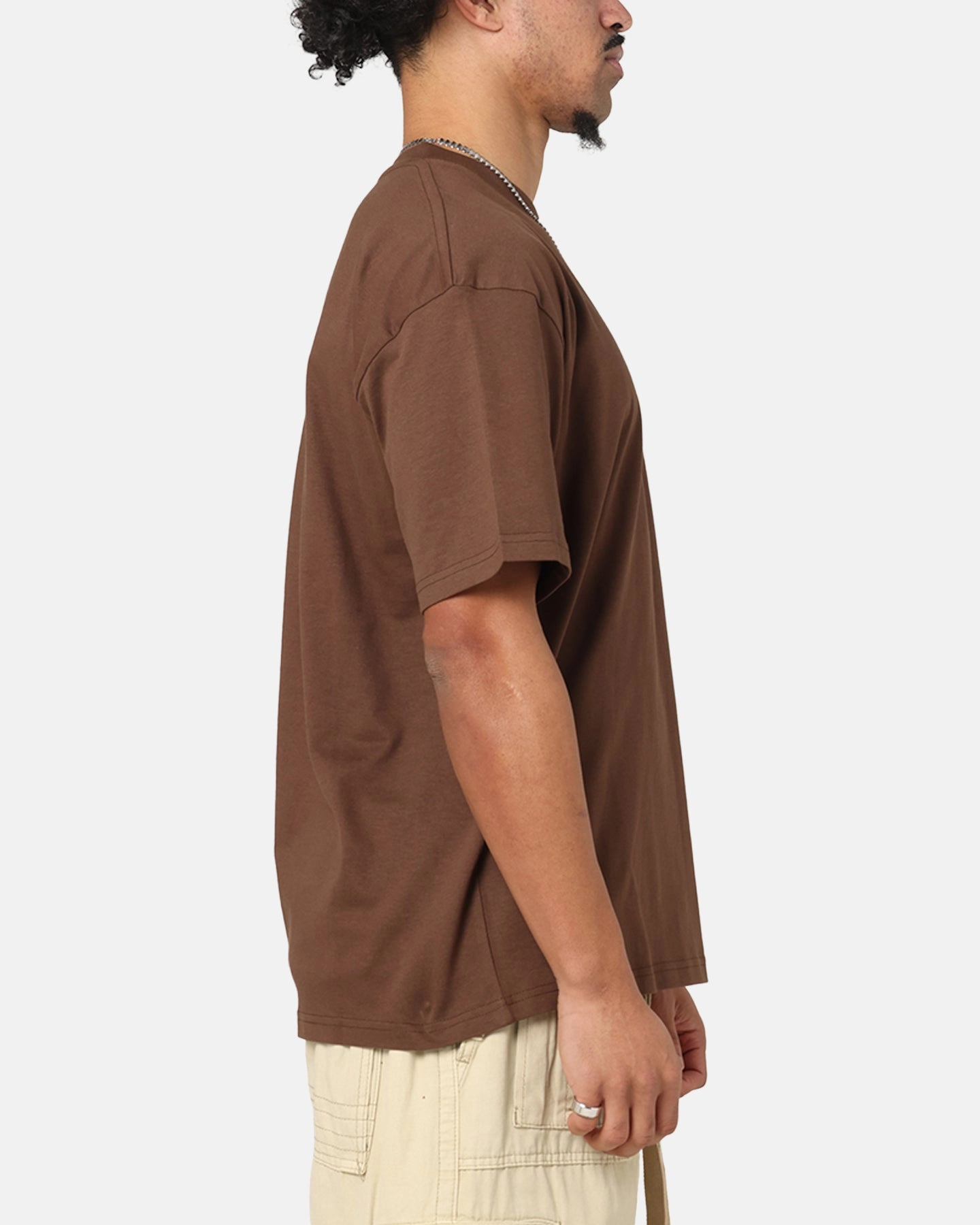 Culture Kings Standard Drop Shoulder T-Shirt Chocolate Classic Look