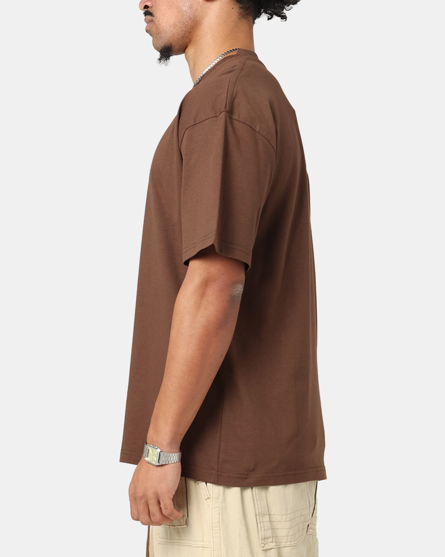 Travel Trend Look Adult Wear Culture Kings Standard Drop Shoulder T-Shirt Chocolate