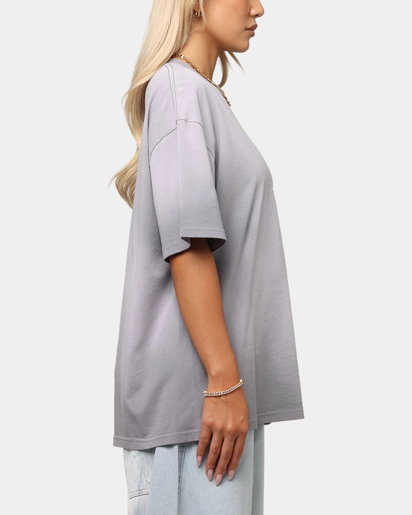 Street Style Trend Culture Kings Sunfade T-Shirt Grey