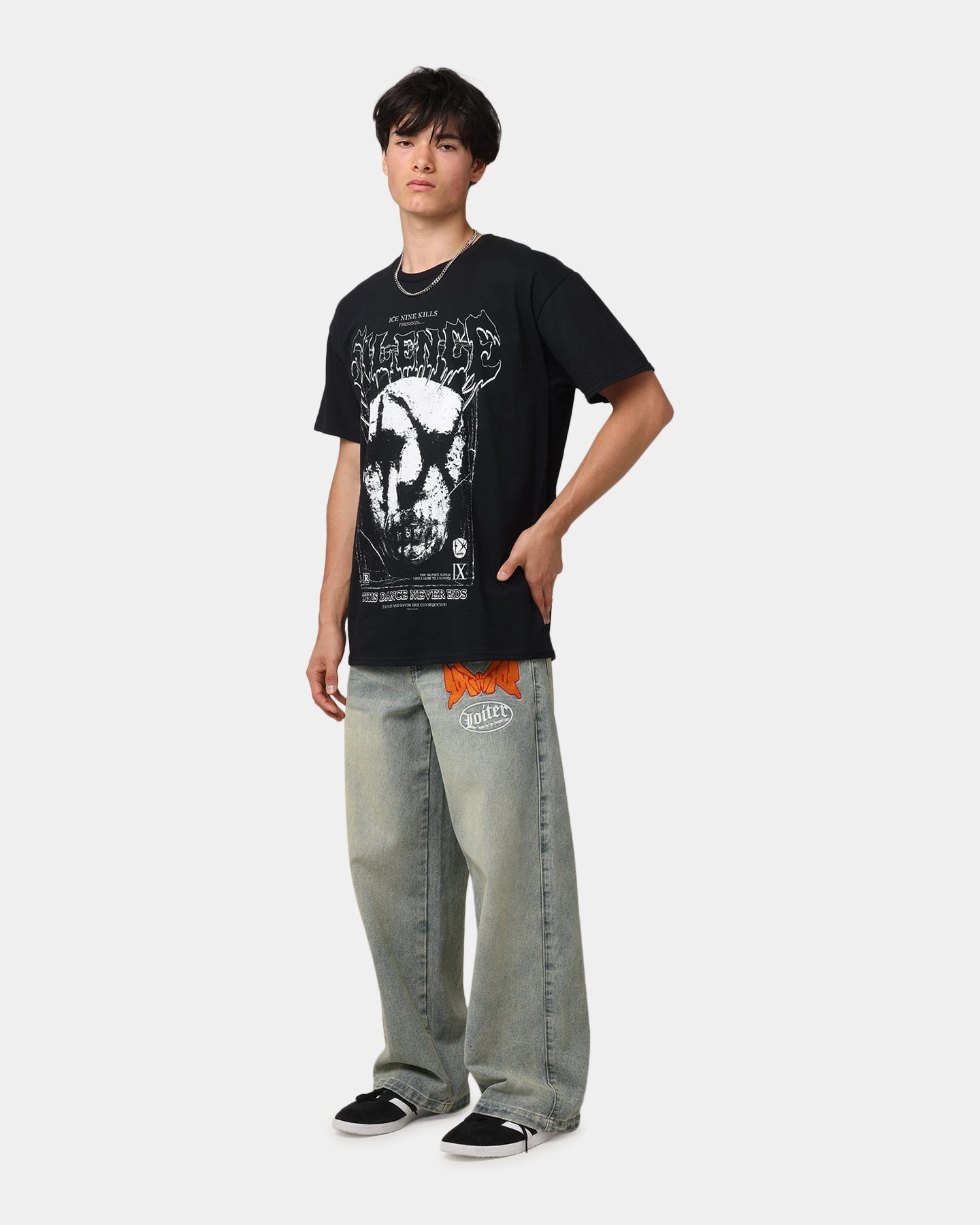 Ice Nine Kills Silence Mask T-Shirt Black Non Irritating Seams