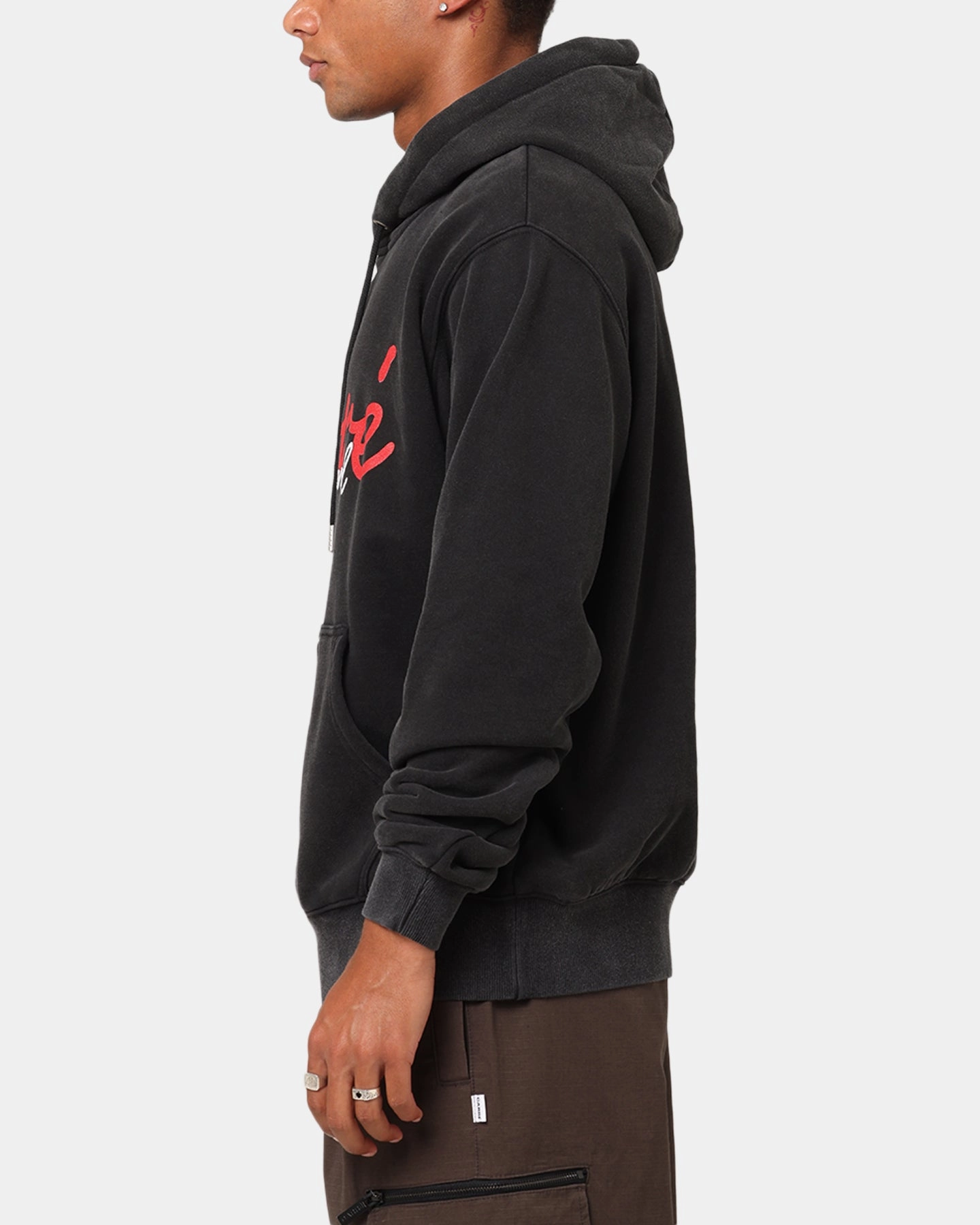 Carre International Script Hoodie Vintage Black Quick Release