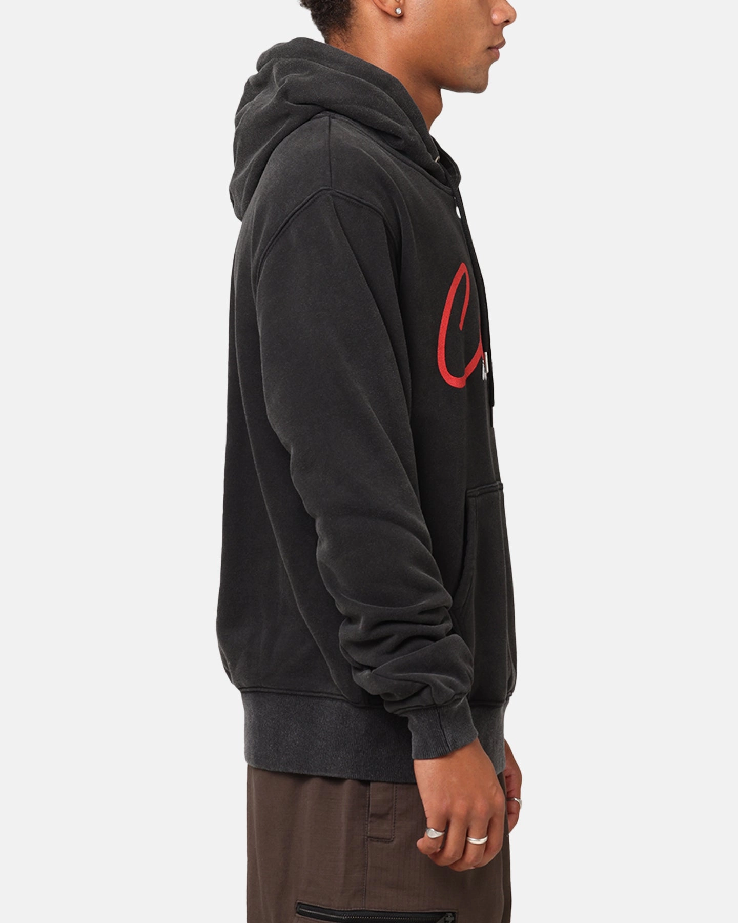 Carre International Script Hoodie Vintage Black UV protection layer