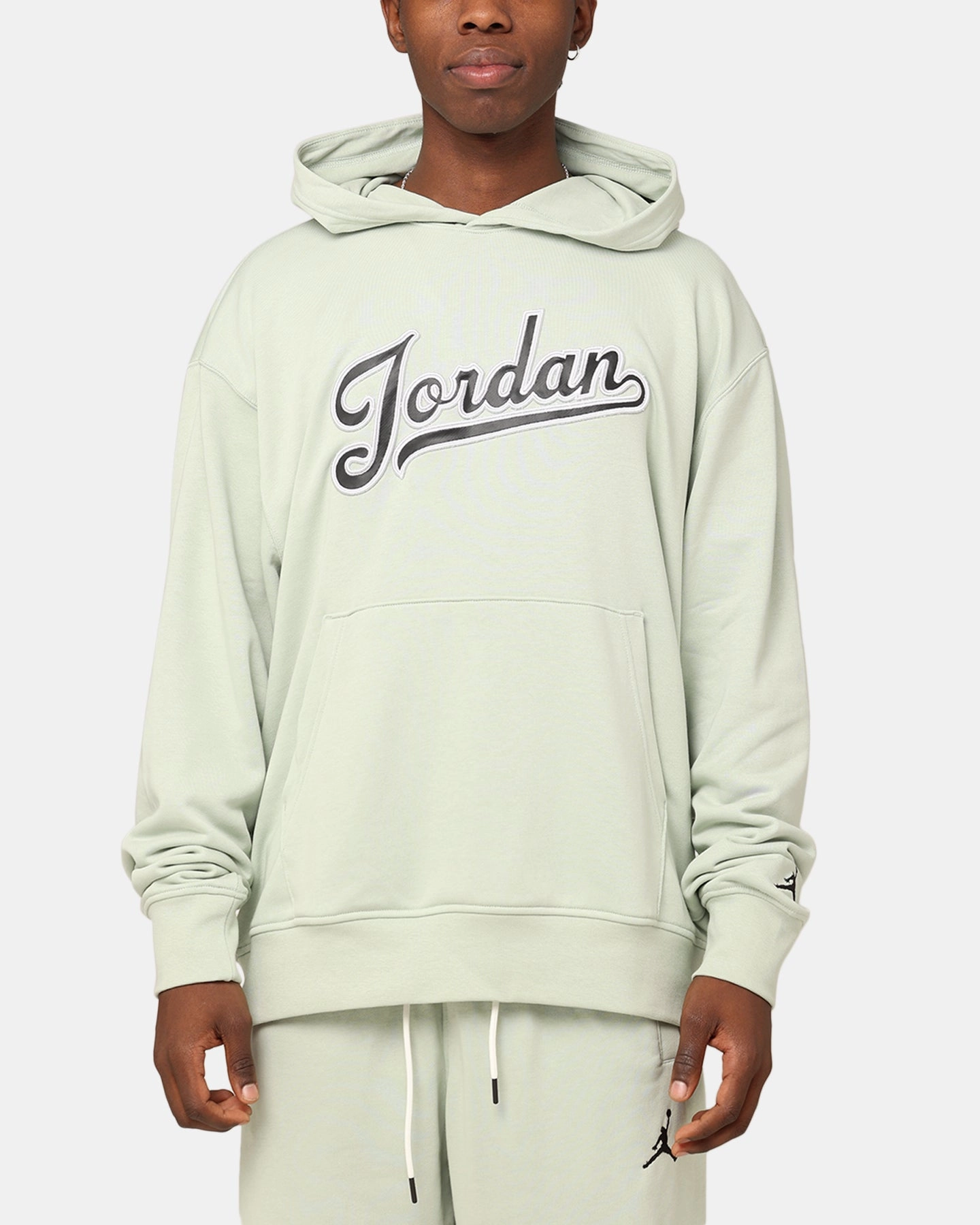 Return - on - investment - high Gusseted Underarms Jordan Flight MVP Fleece Pullover Hoodie Seafoam
