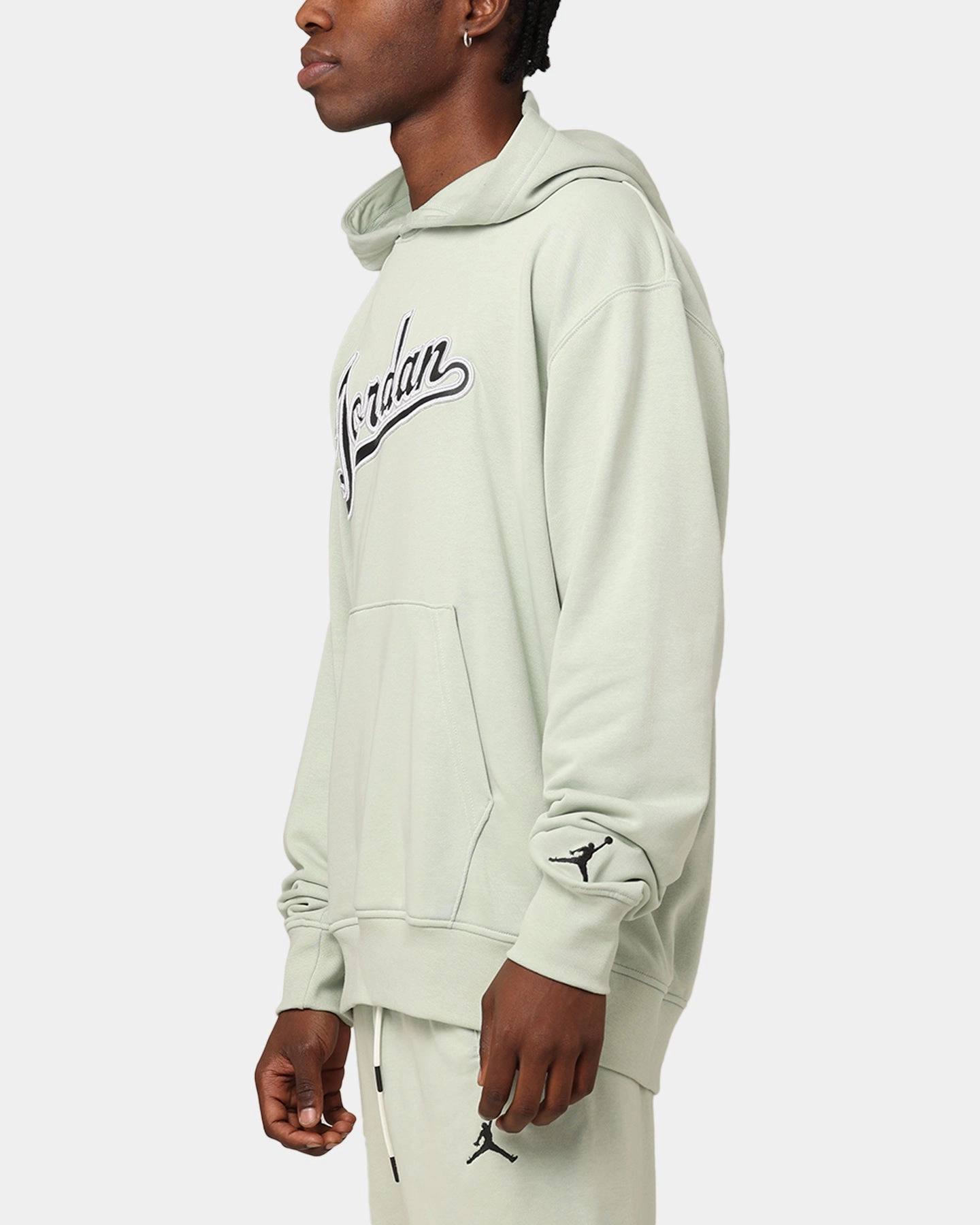 Desert use on - road Jordan Flight MVP Fleece Pullover Hoodie Seafoam