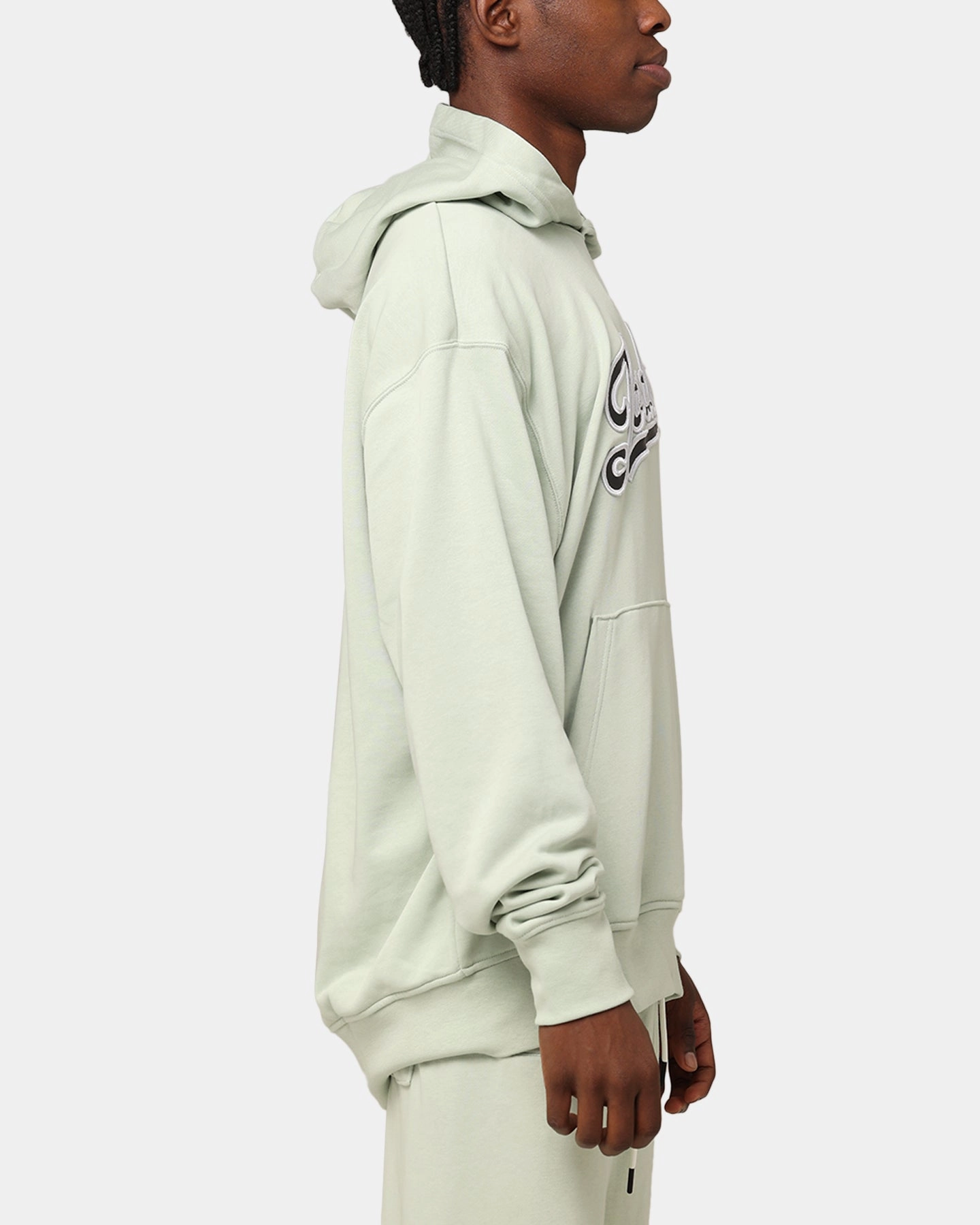 Jordan Flight MVP Fleece Pullover Hoodie Seafoam Reinforced Shoulder Structure land mobile