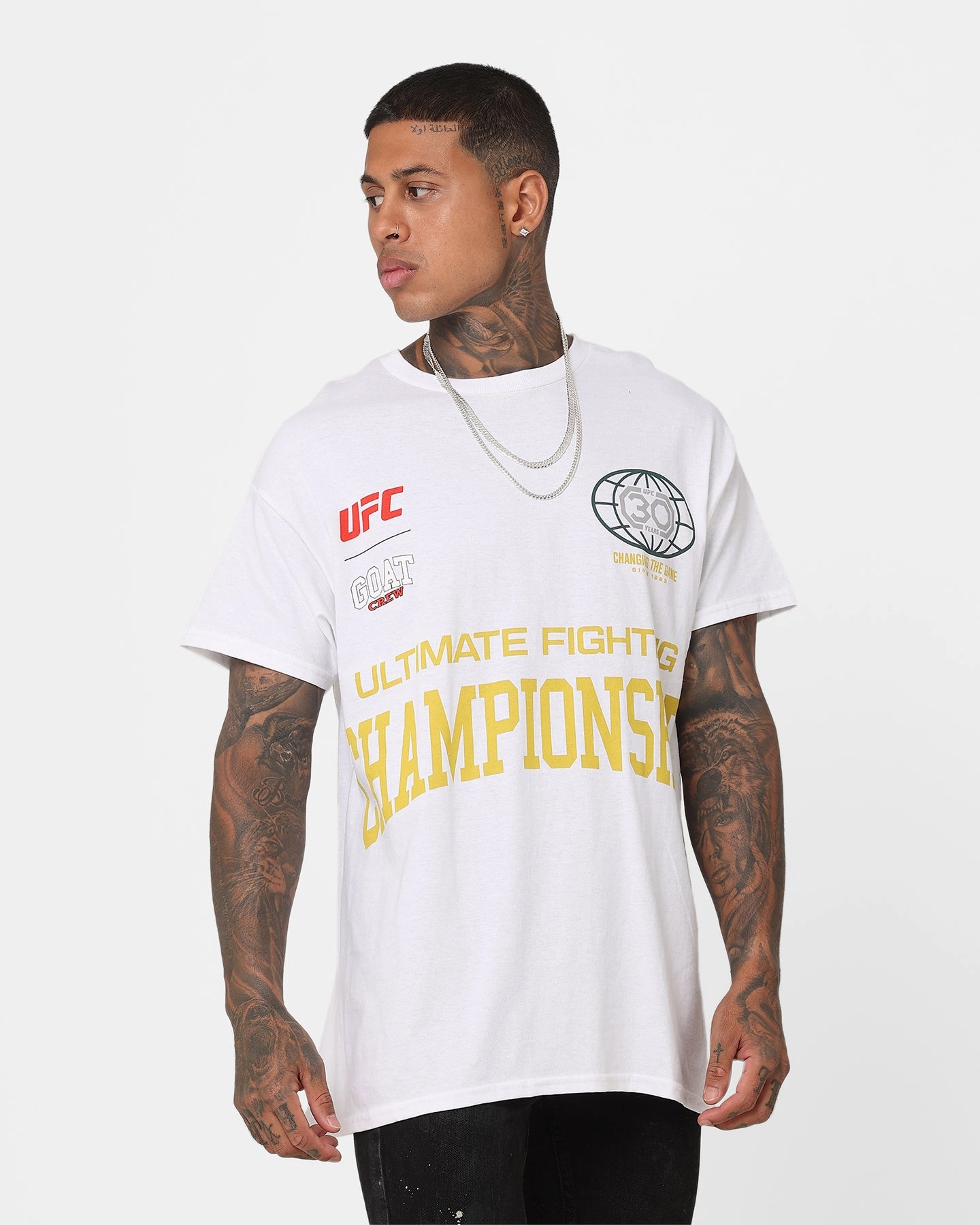 harmonious UFC By Goat Crew 30th Anniversary Vintage T-Shirt White