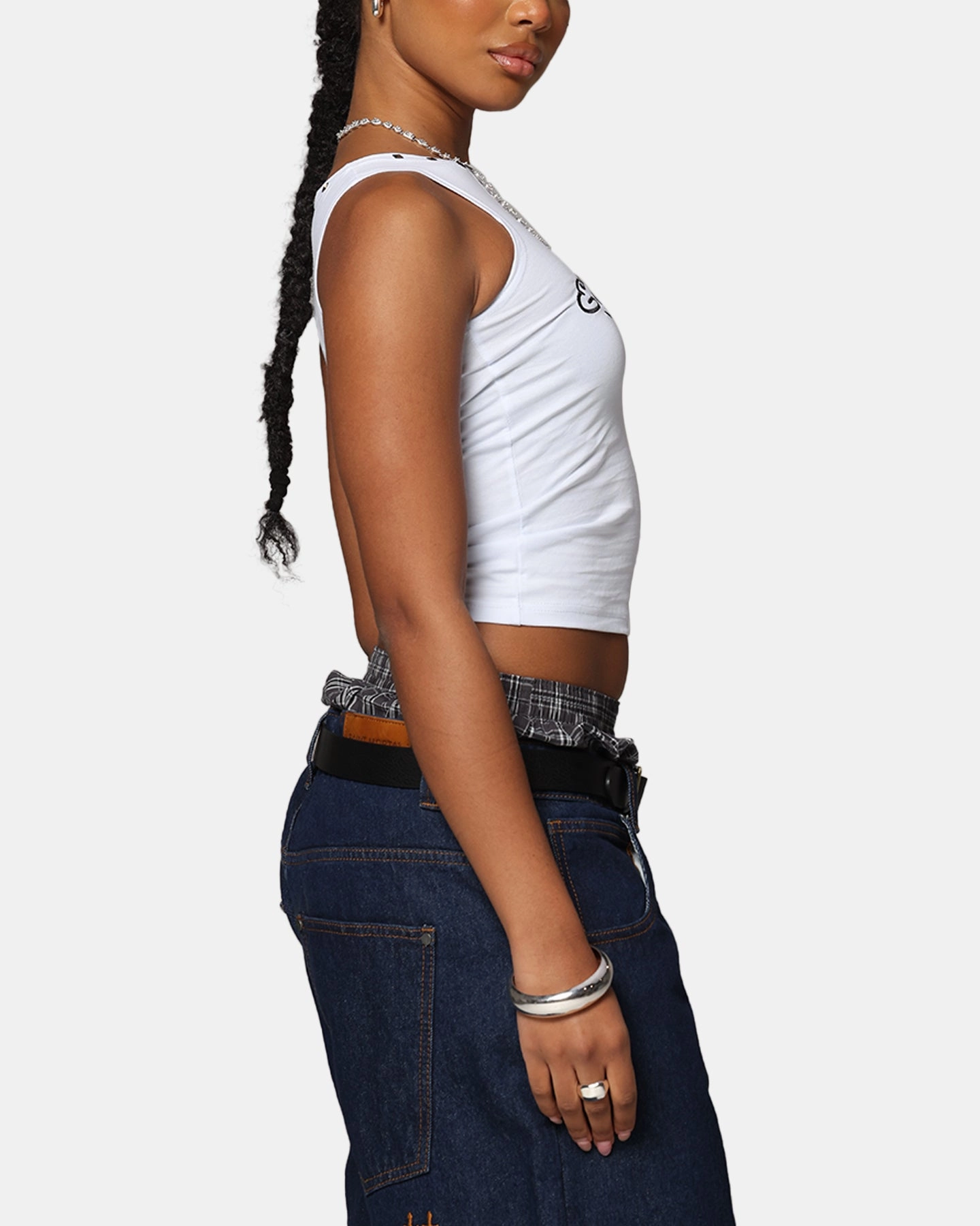 Sustainability - focused low load - bearing capacity Ed Hardy Women's Electric Tank White