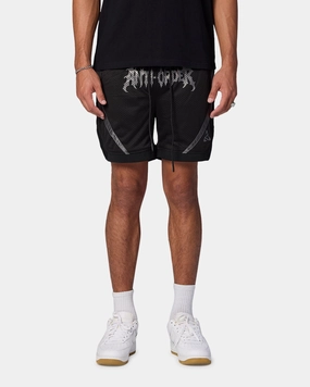 The Anti Order Sparta Mesh Basketball Shorts Black/Grey Warehouse Work Eco Friendly Dye