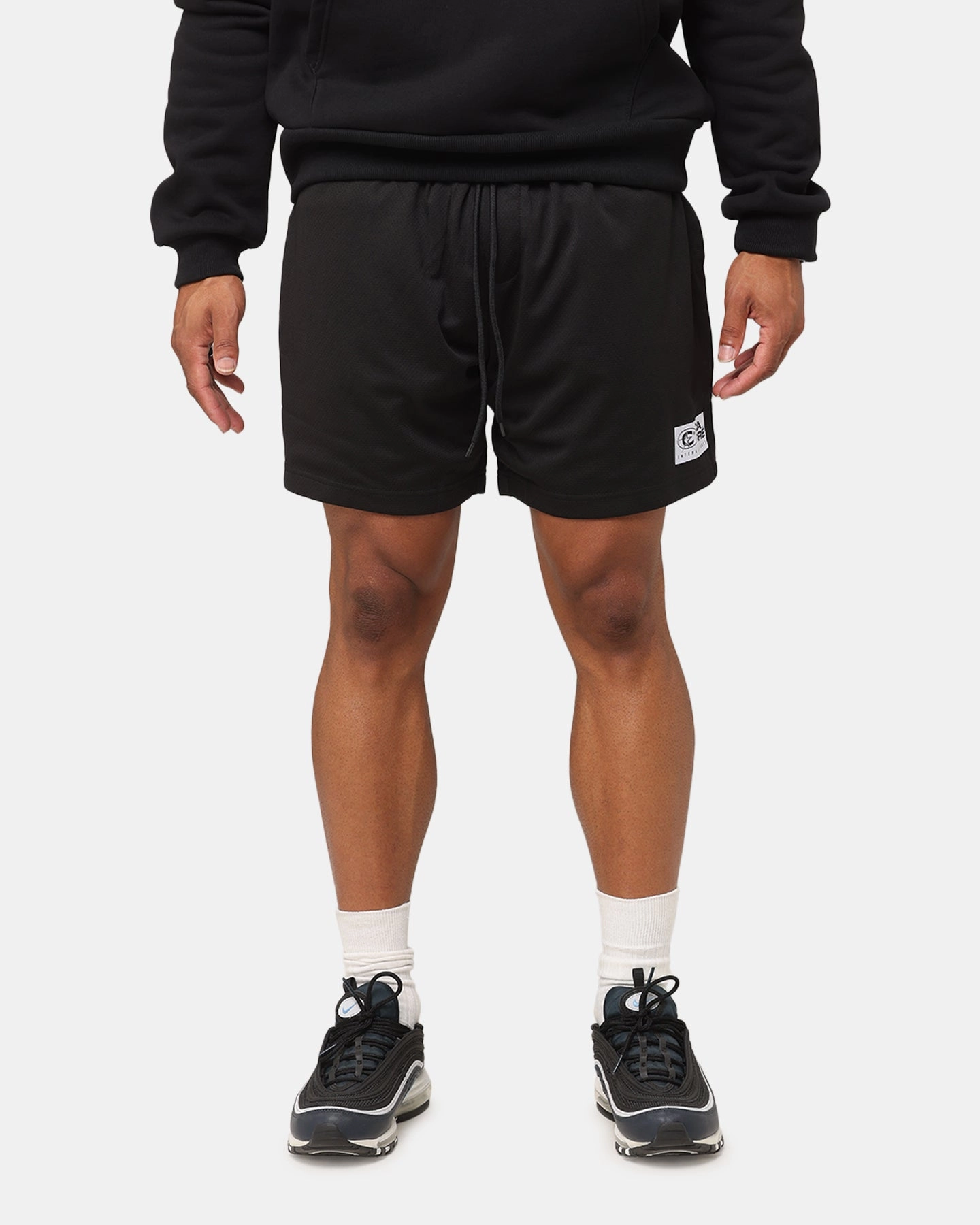 Carre International Basketball Shorts Black Sporty Casual hat