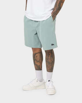 Stussy Brushed Beach Shorts Sage Green Sporty Casual